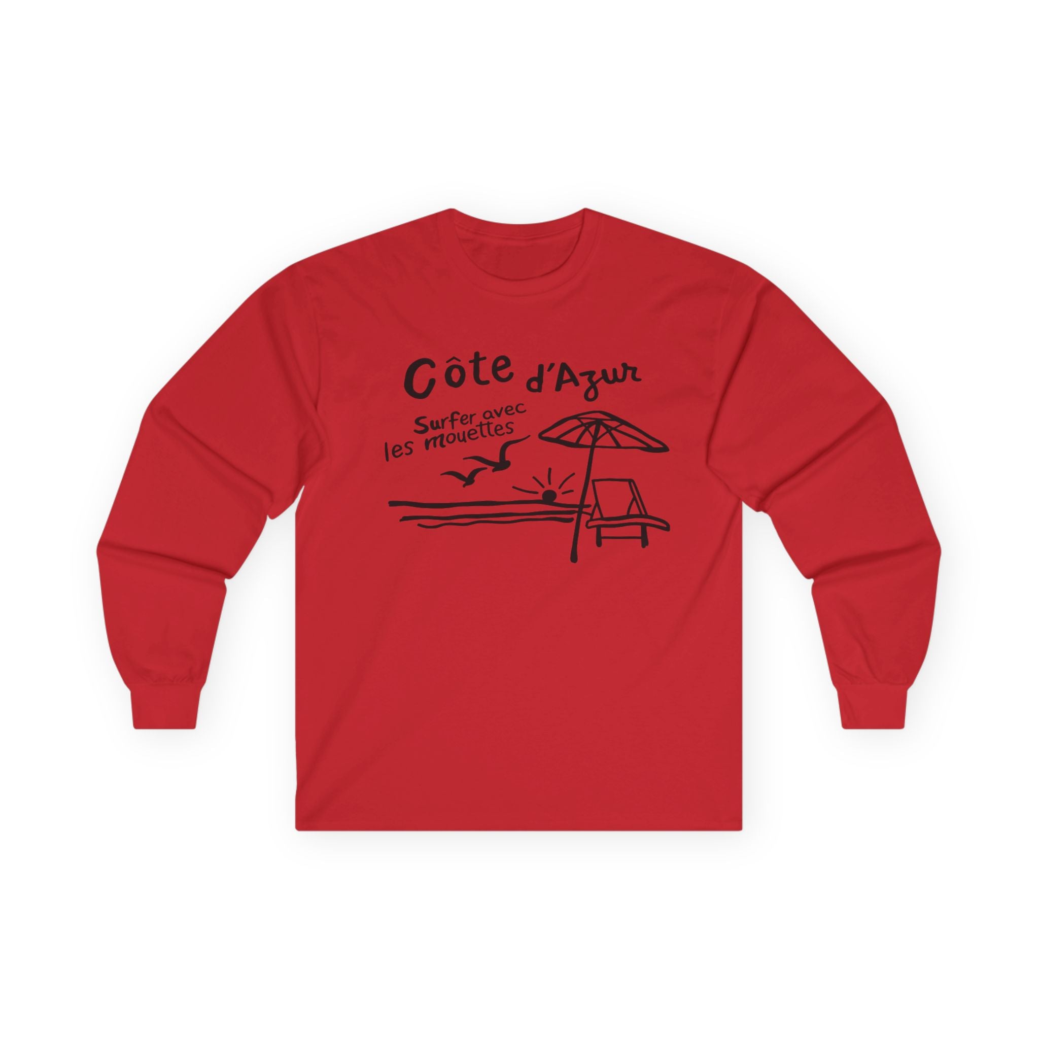 Côte d'Azur Beach French Riviera - Long Sleeve T-Shirt