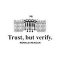 Trust But Verify Ronald Reagan White House Vinyl Sticker