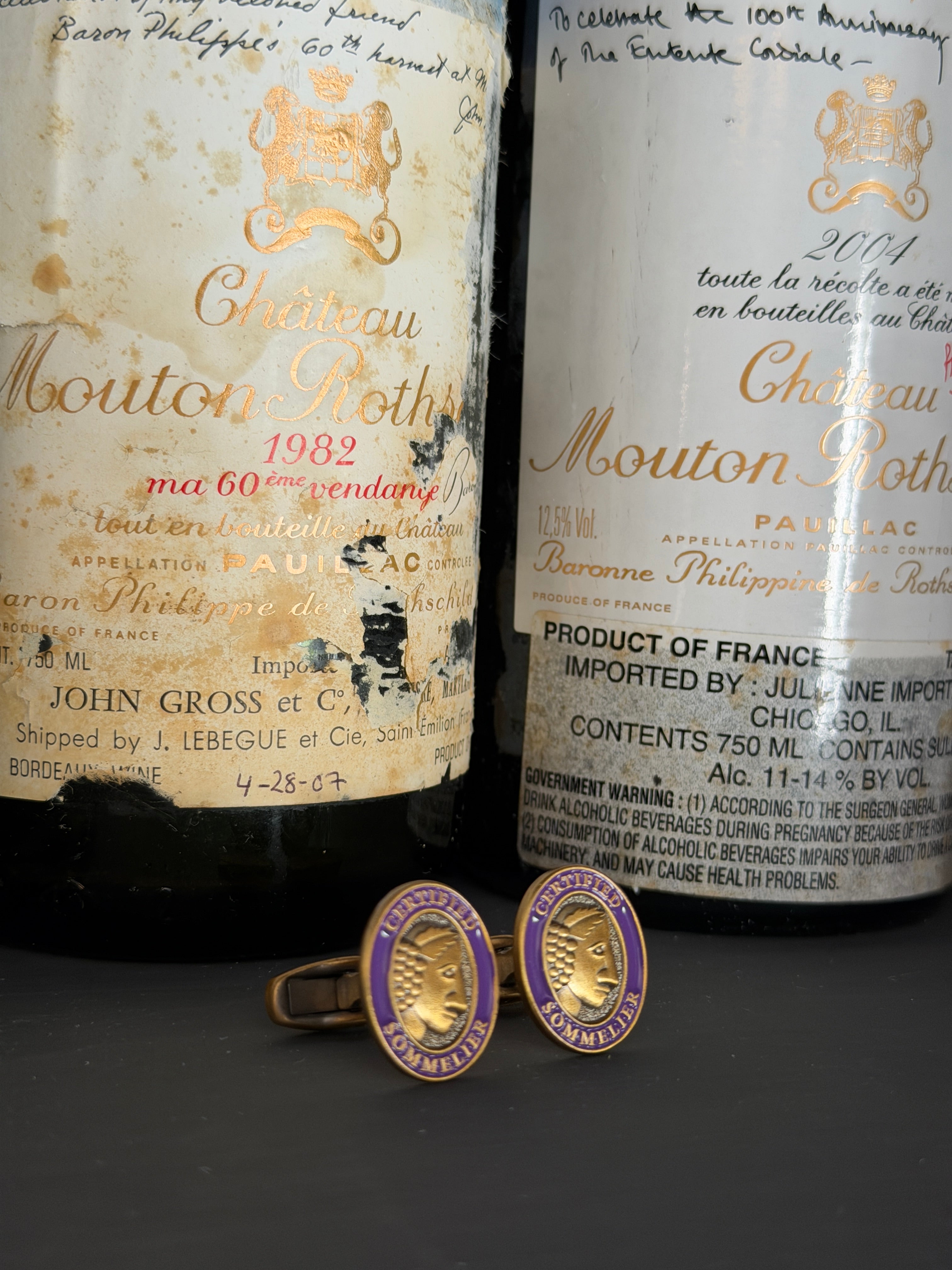 Certified Sommelier Cuff Links