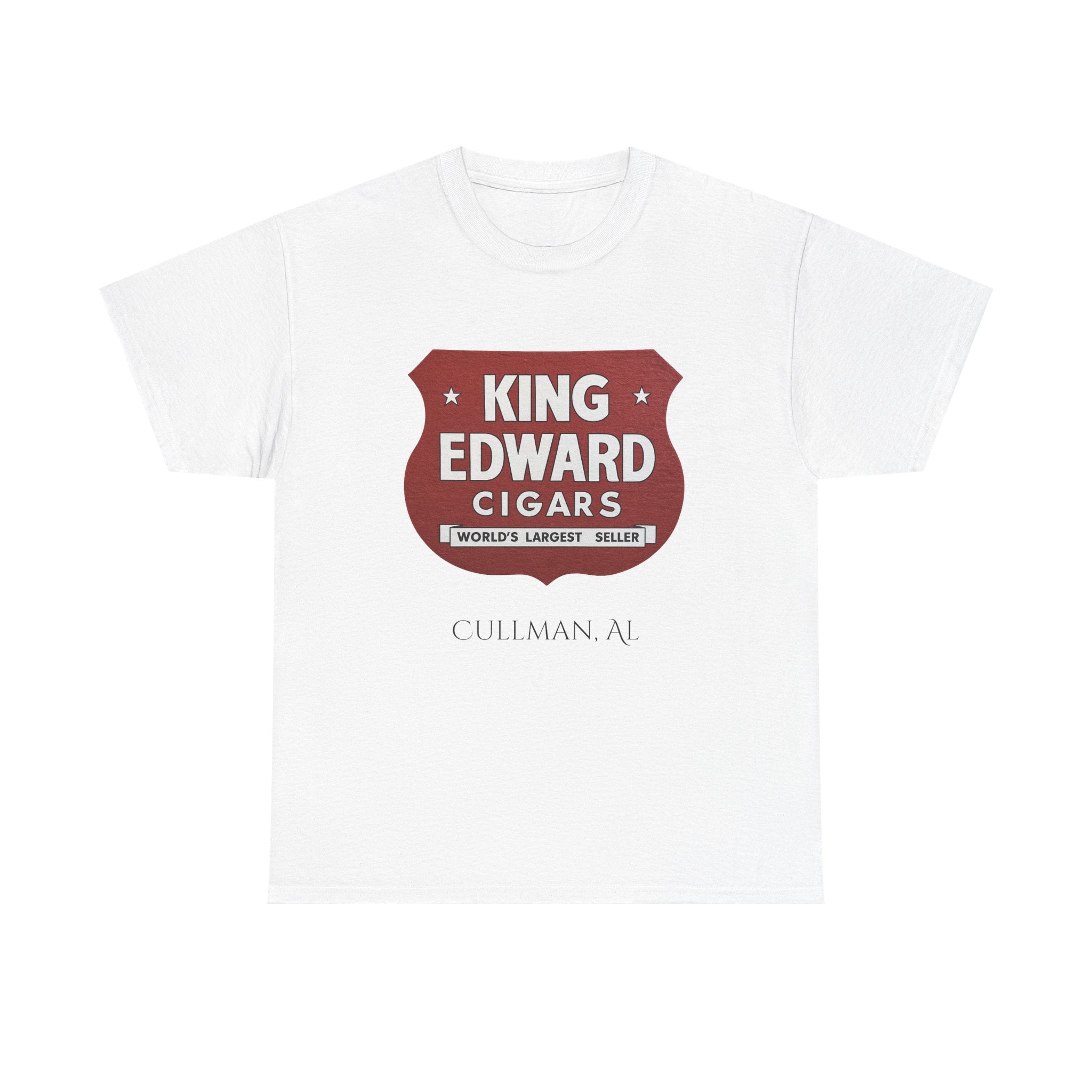 Vintage King Edward Cigars Tee, Unisex Cotton T-Shirt, Retro Smoking Apparel, Gift for Him, Collector's Item, Perfect for Casual Wear