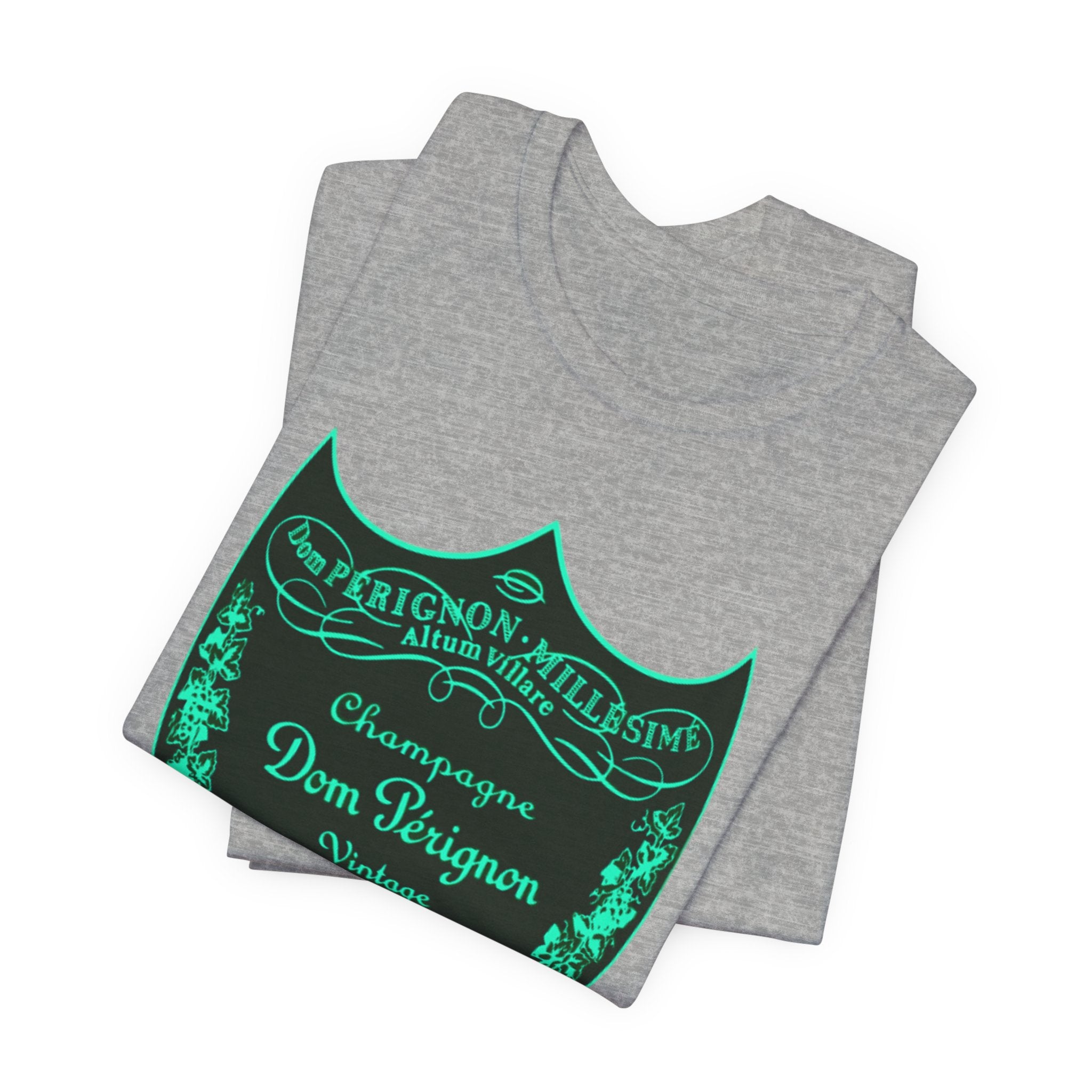 Neon Dom Pérignon Champagne Label  T-Shirt