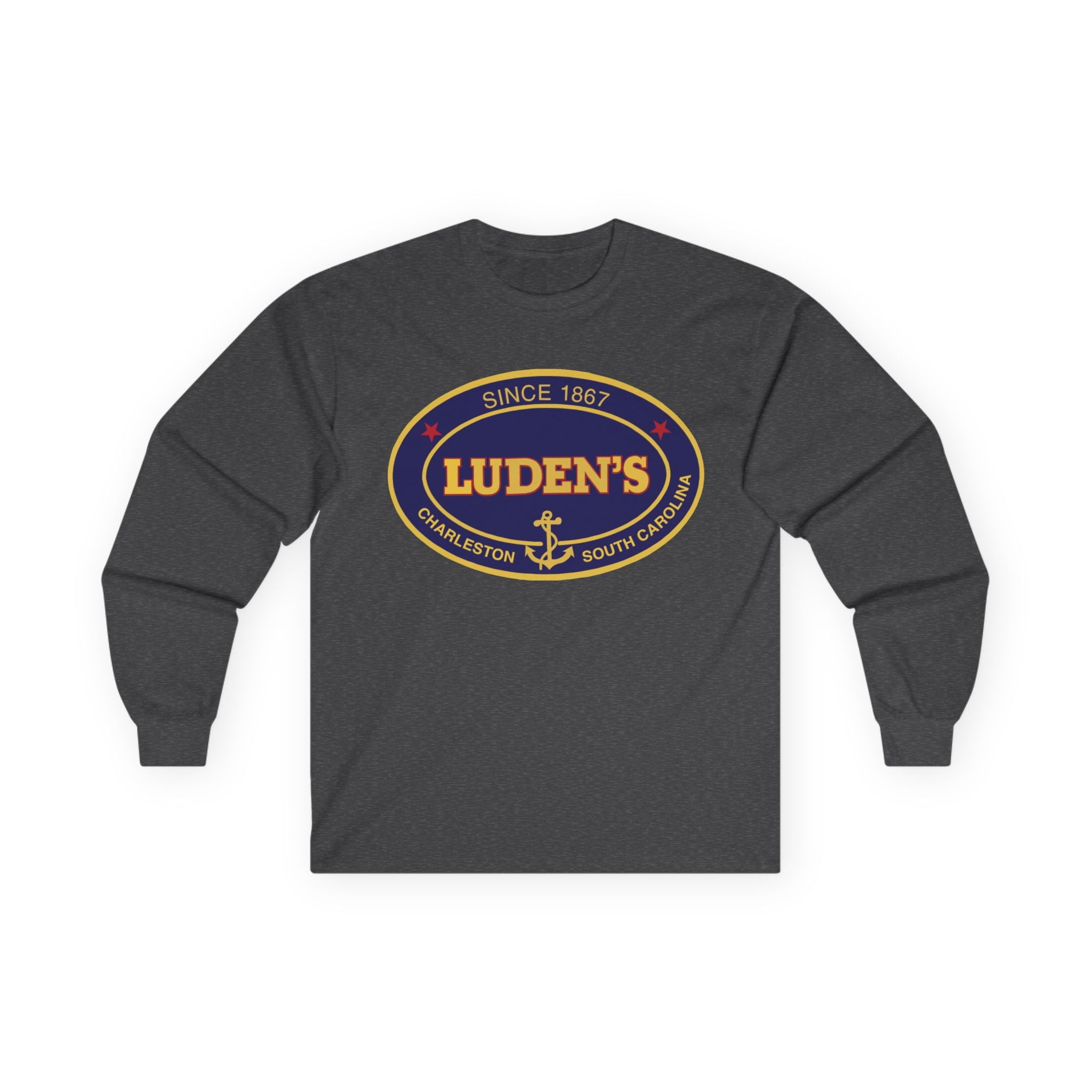 Luden's Anchor Logo Long Sleeve T-shirt | Charleston Vintage