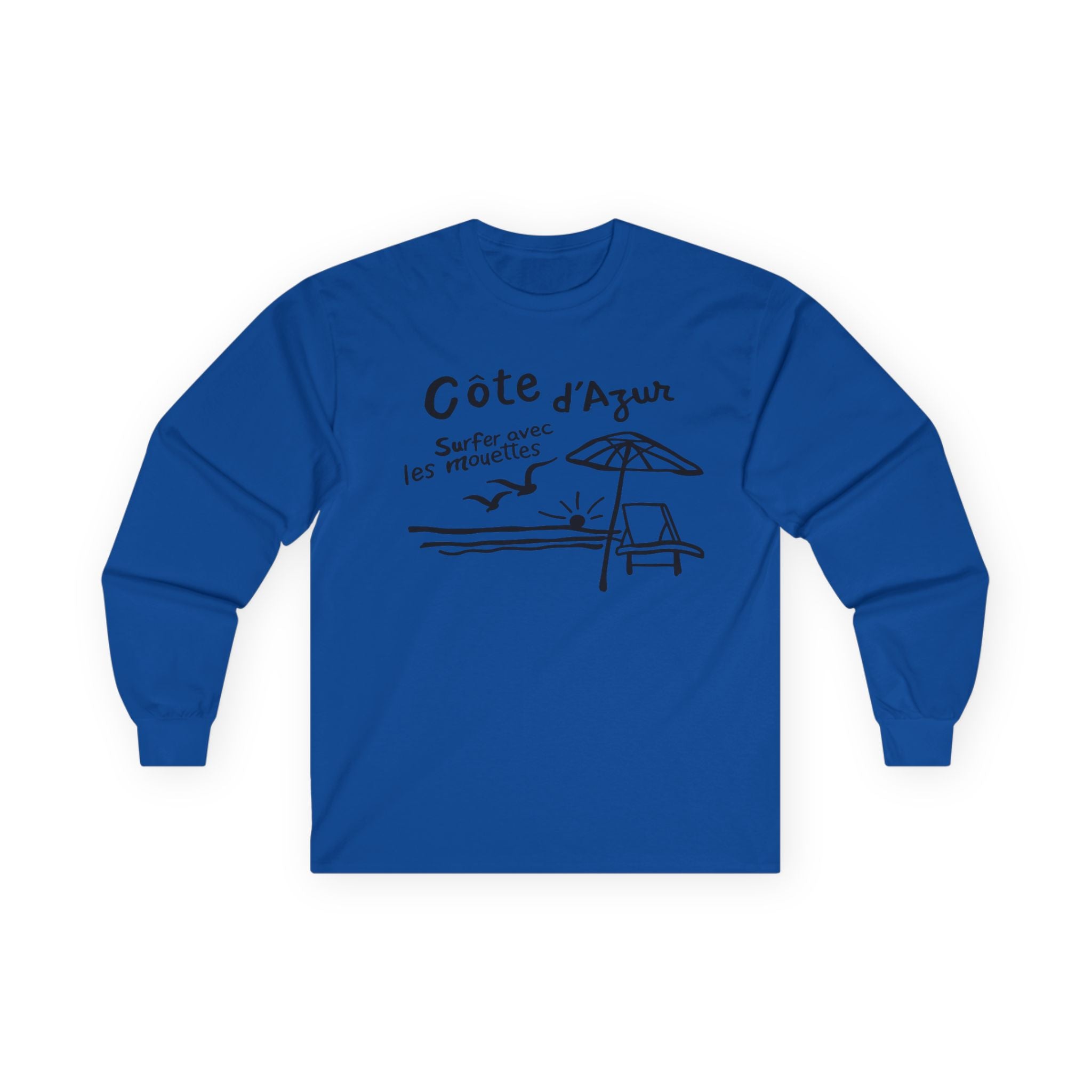 Côte d'Azur Beach French Riviera - Long Sleeve T-Shirt