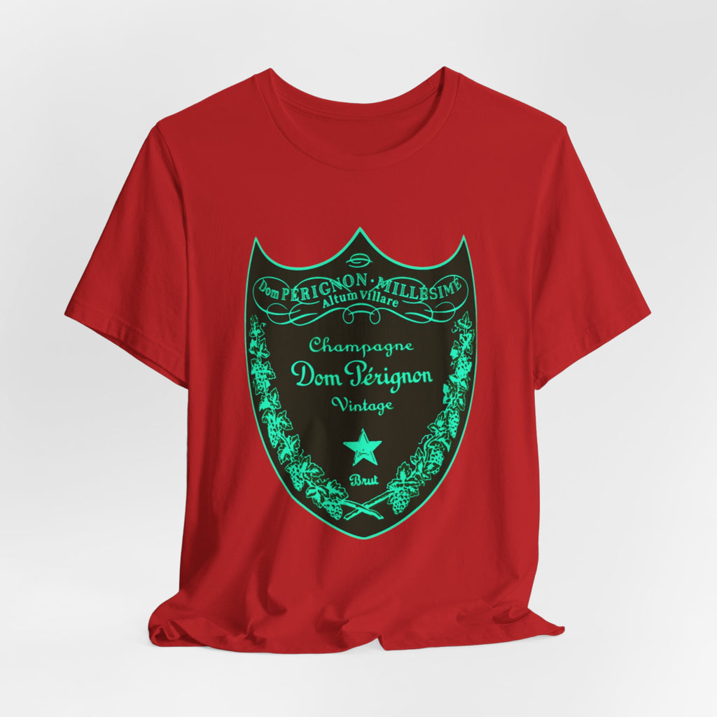 Neon Dom Pérignon Champagne Label  T-Shirt