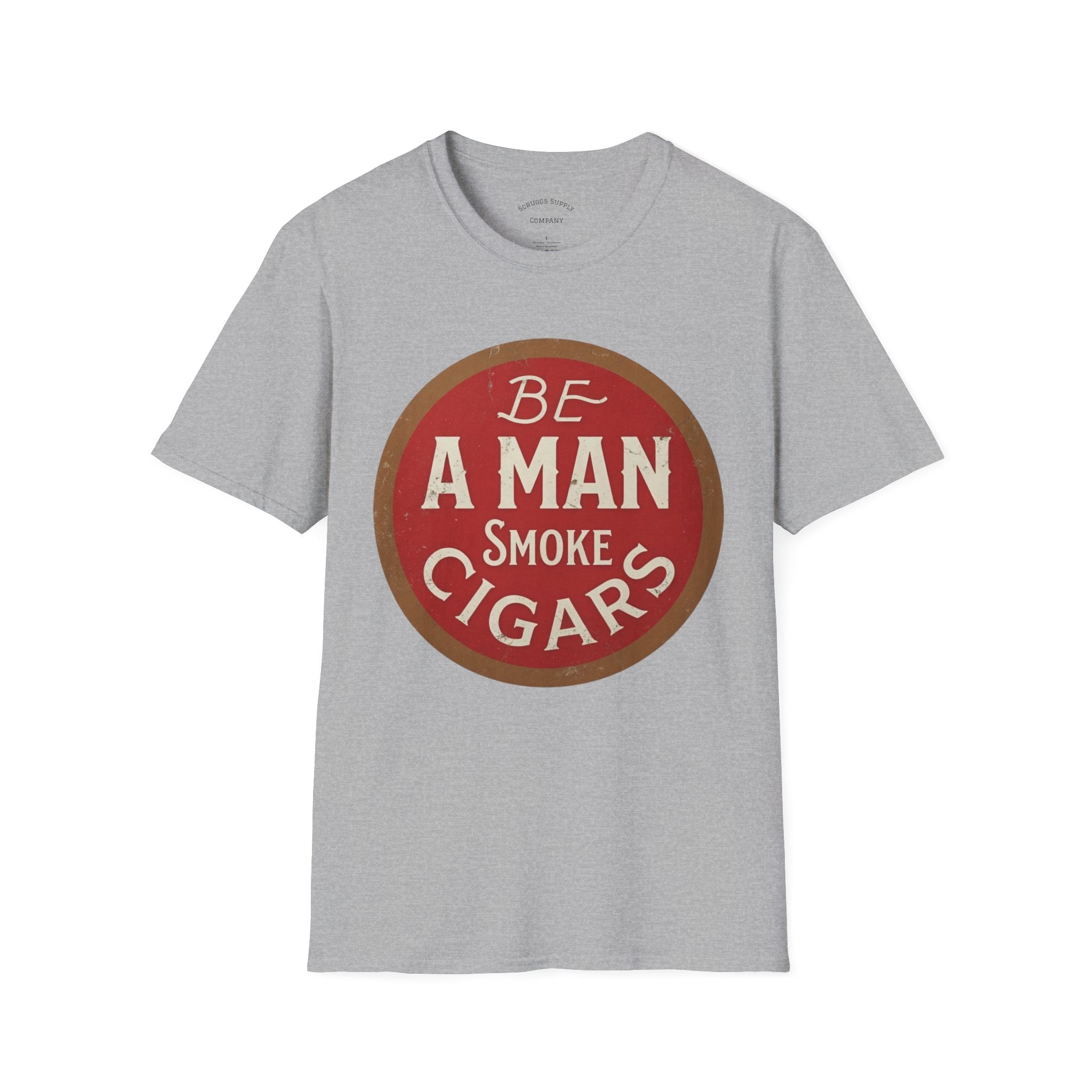 Retro Cigar T-Shirt, Be A Man Smoke Cigars T-Shirt
