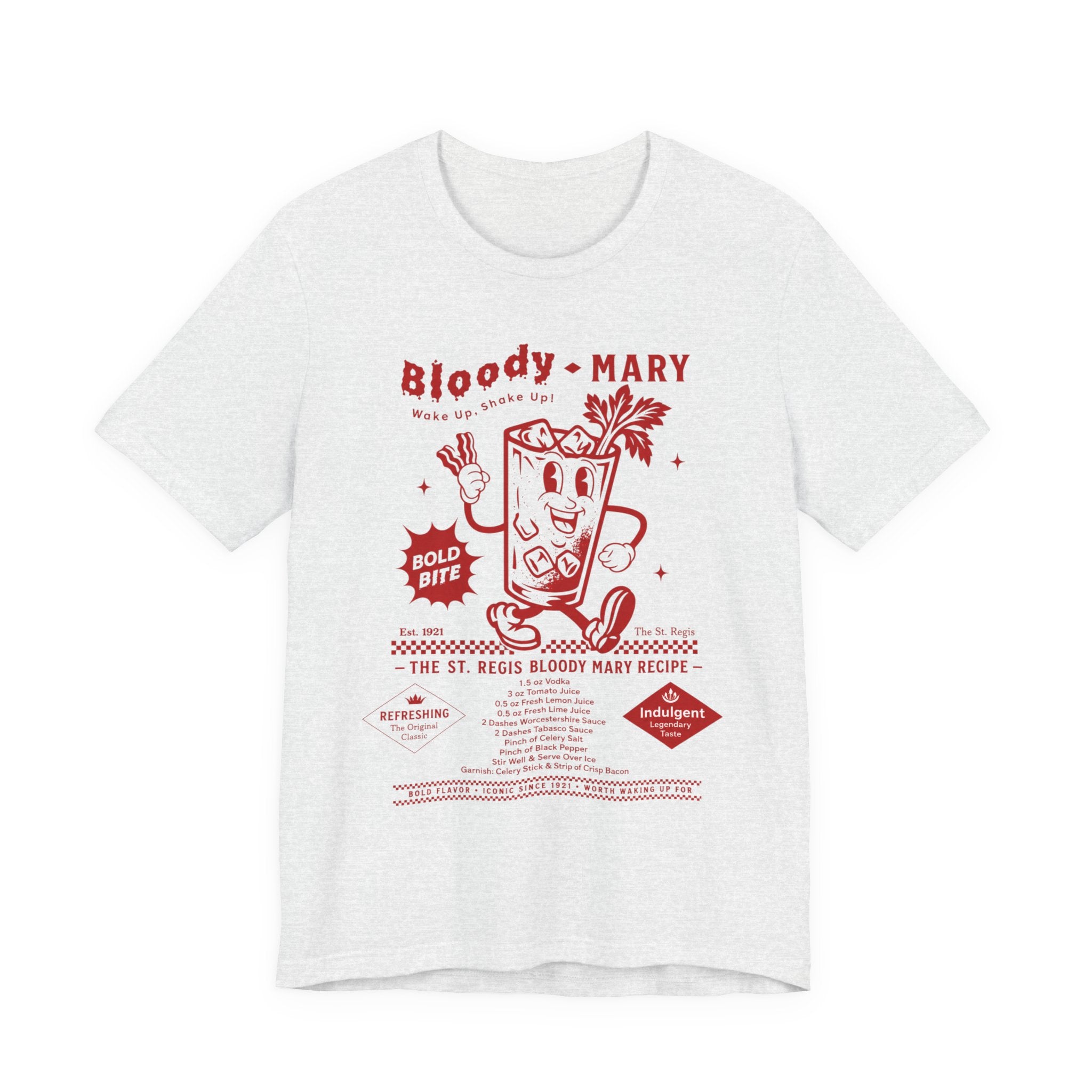 Bloody Mary cocktail recipe T-Shirt | Vintage St. Regis bar recipe