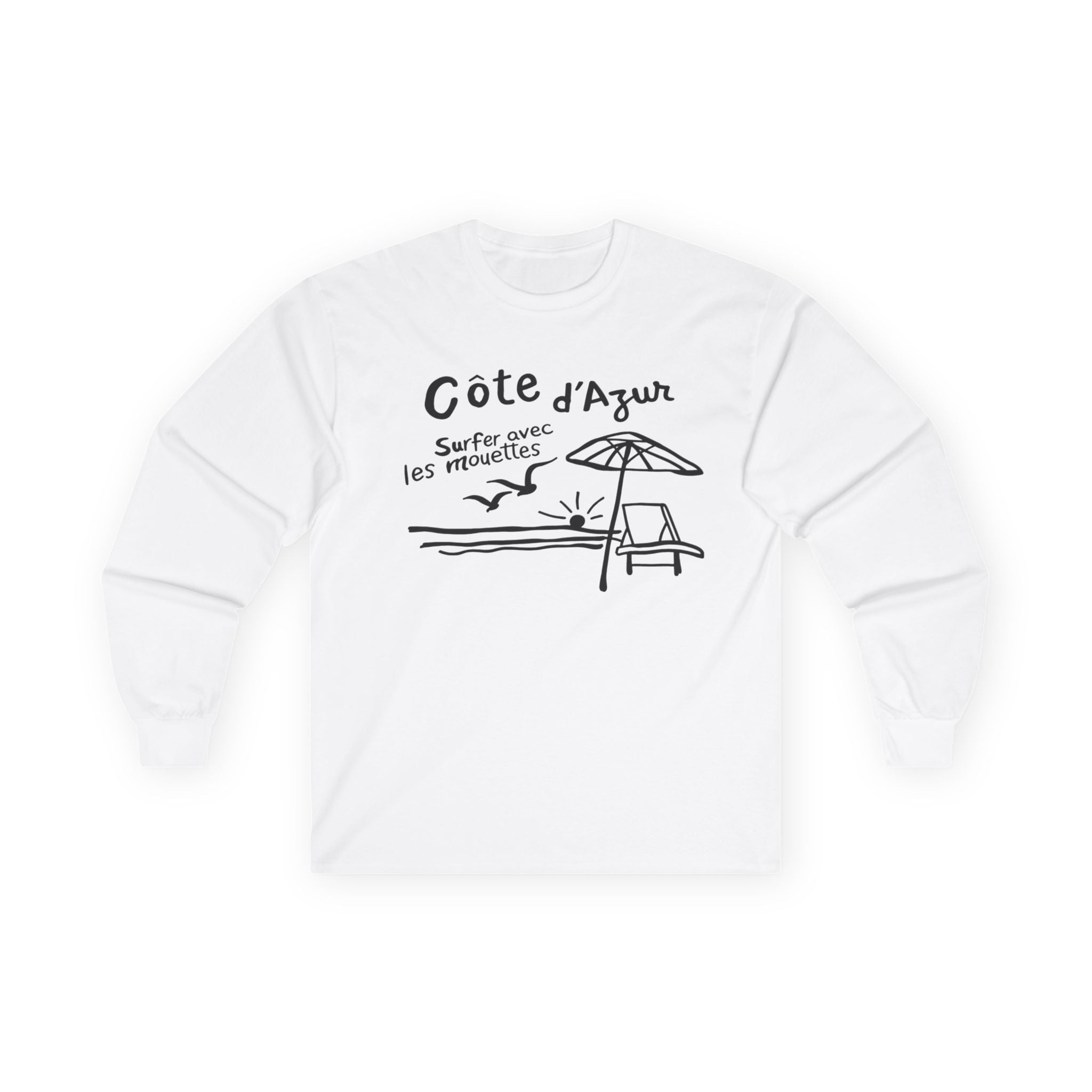 Côte d'Azur Beach French Riviera - Long Sleeve T-Shirt