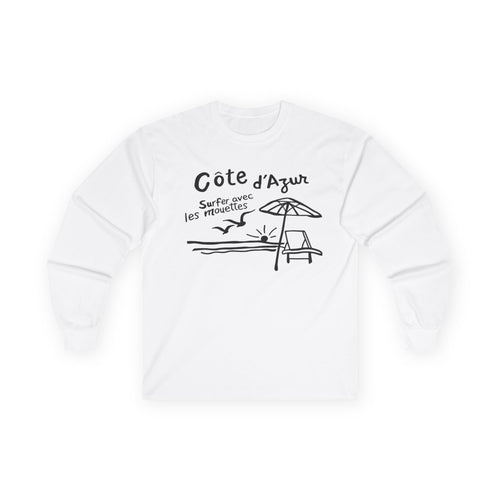 Côte d'Azur Beach French Riviera - Long Sleeve T-Shirt