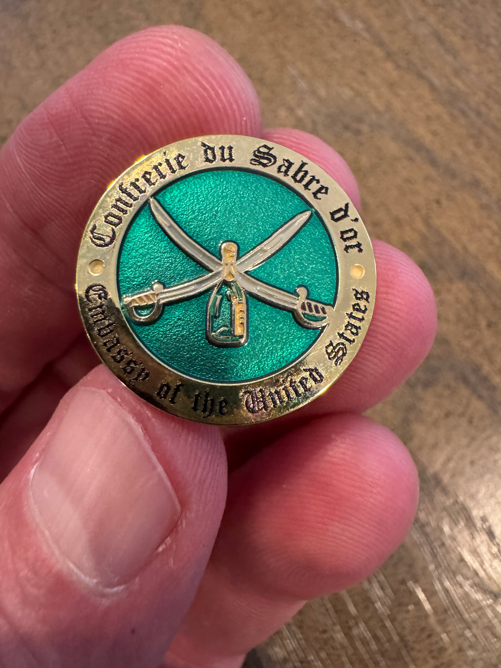 Confrérie du Sabre d’Or Lapel Pin