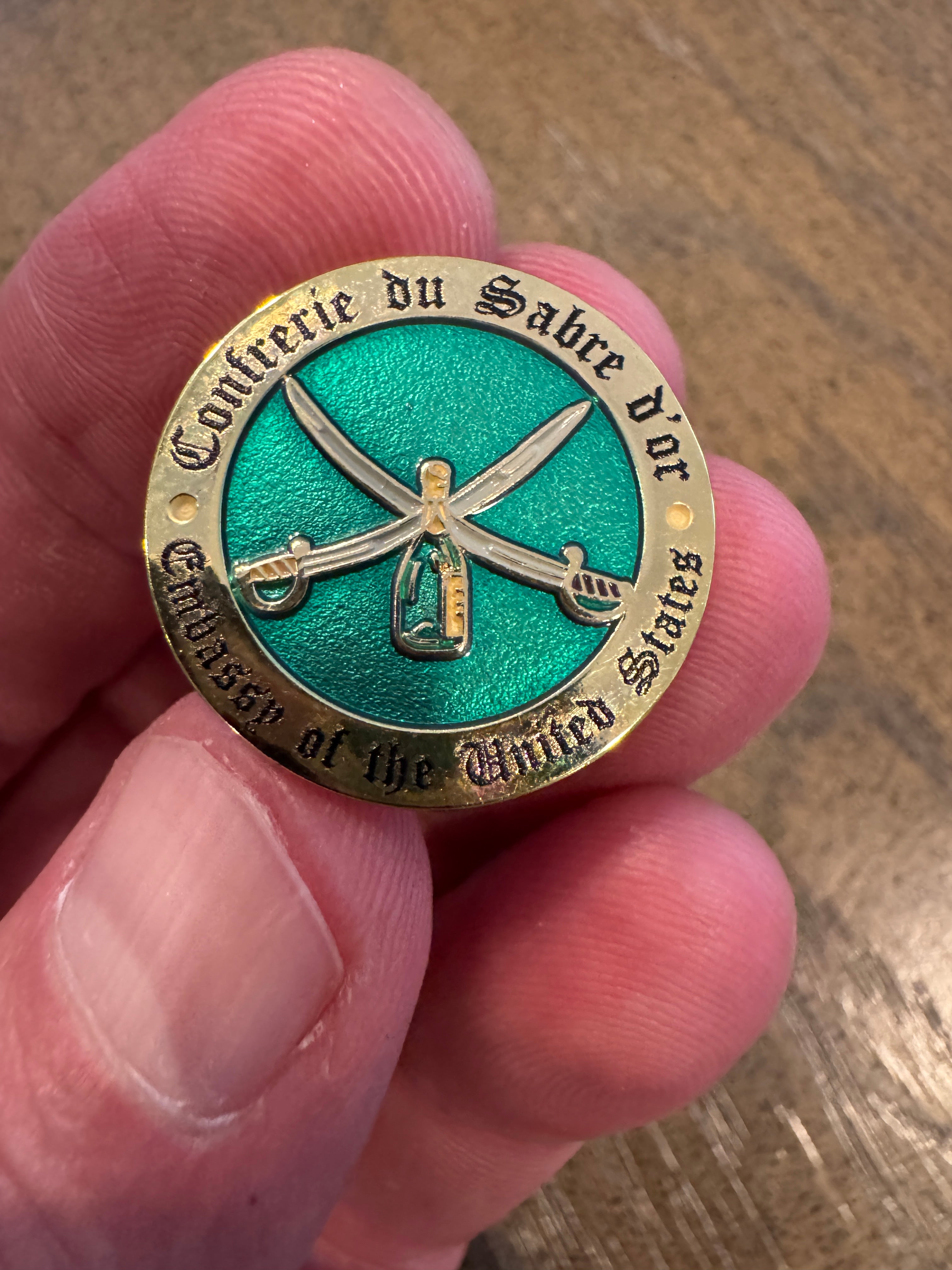 Confrérie du Sabre d’Or Lapel Pin