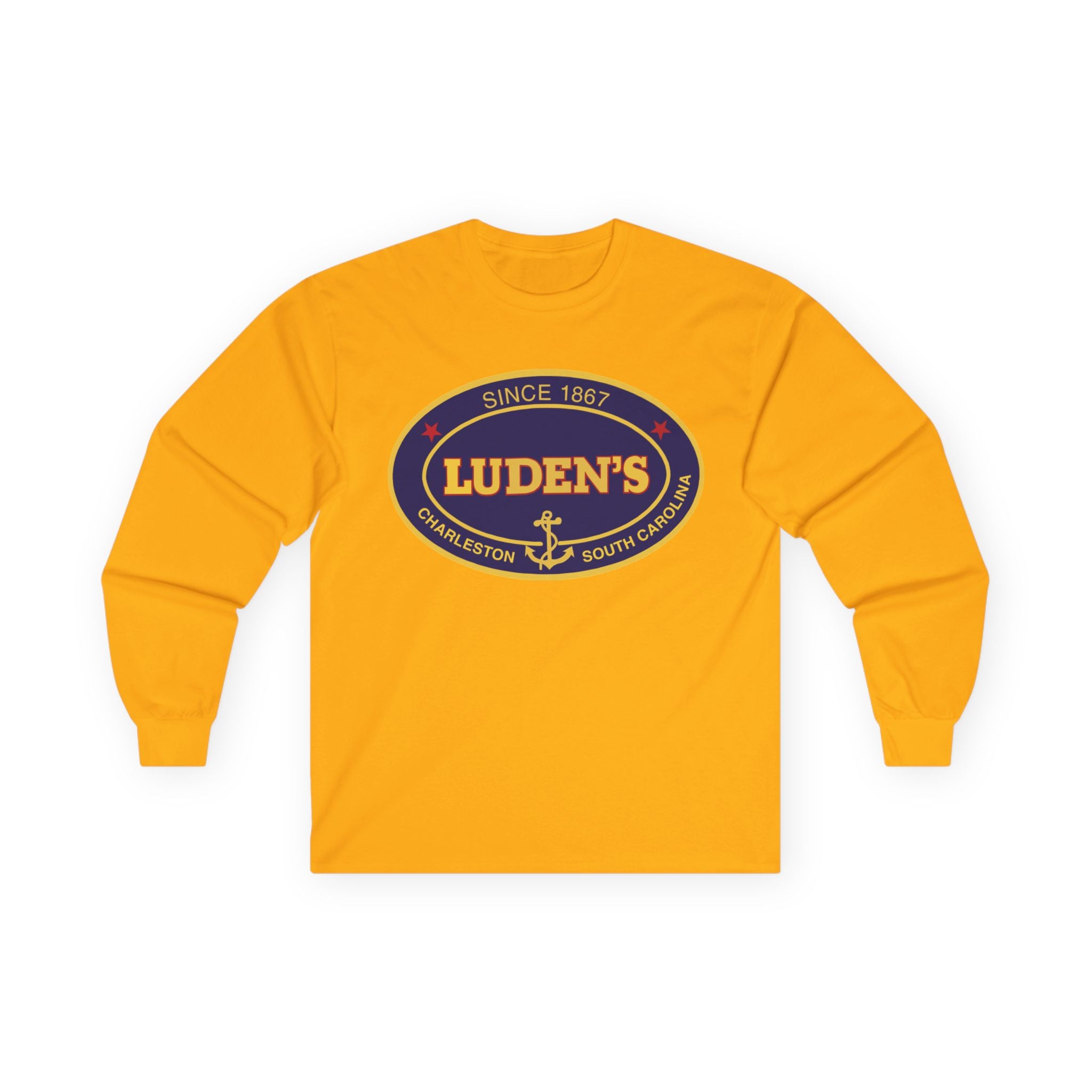 Luden's Anchor Logo Long Sleeve T-shirt | Charleston Vintage