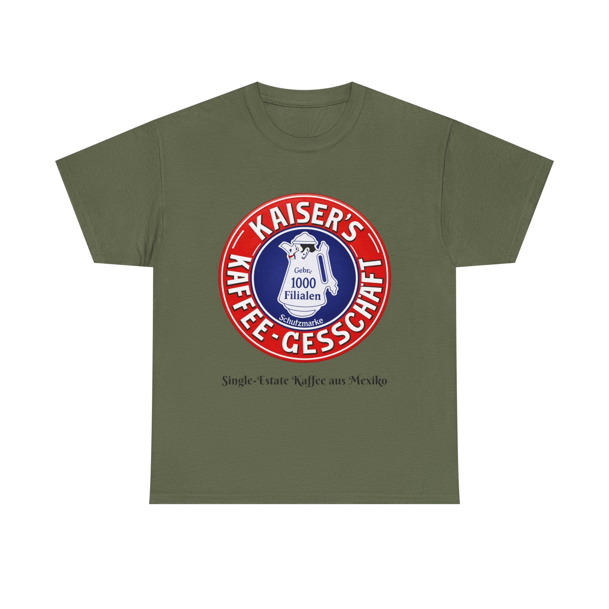 WWII German Kaiser's Kaffee-Geschäft logo T-Shirt | Vintage German Coffee Badge T-Shirt