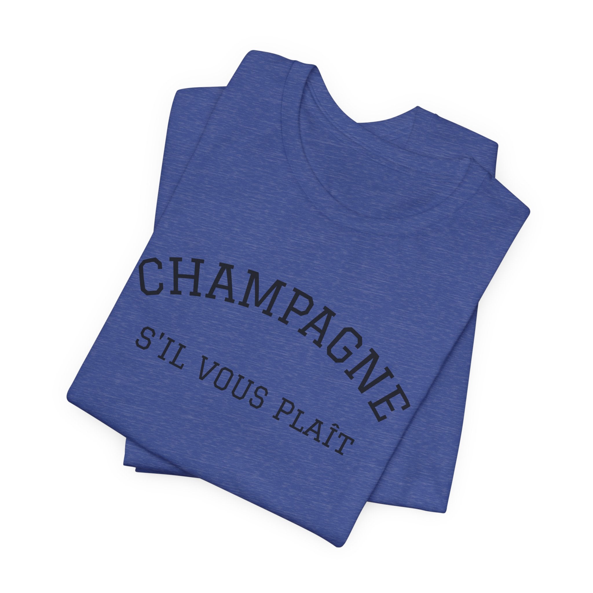 Champagne S'il Vous Plaît Tee | White Graphic T-Shirt