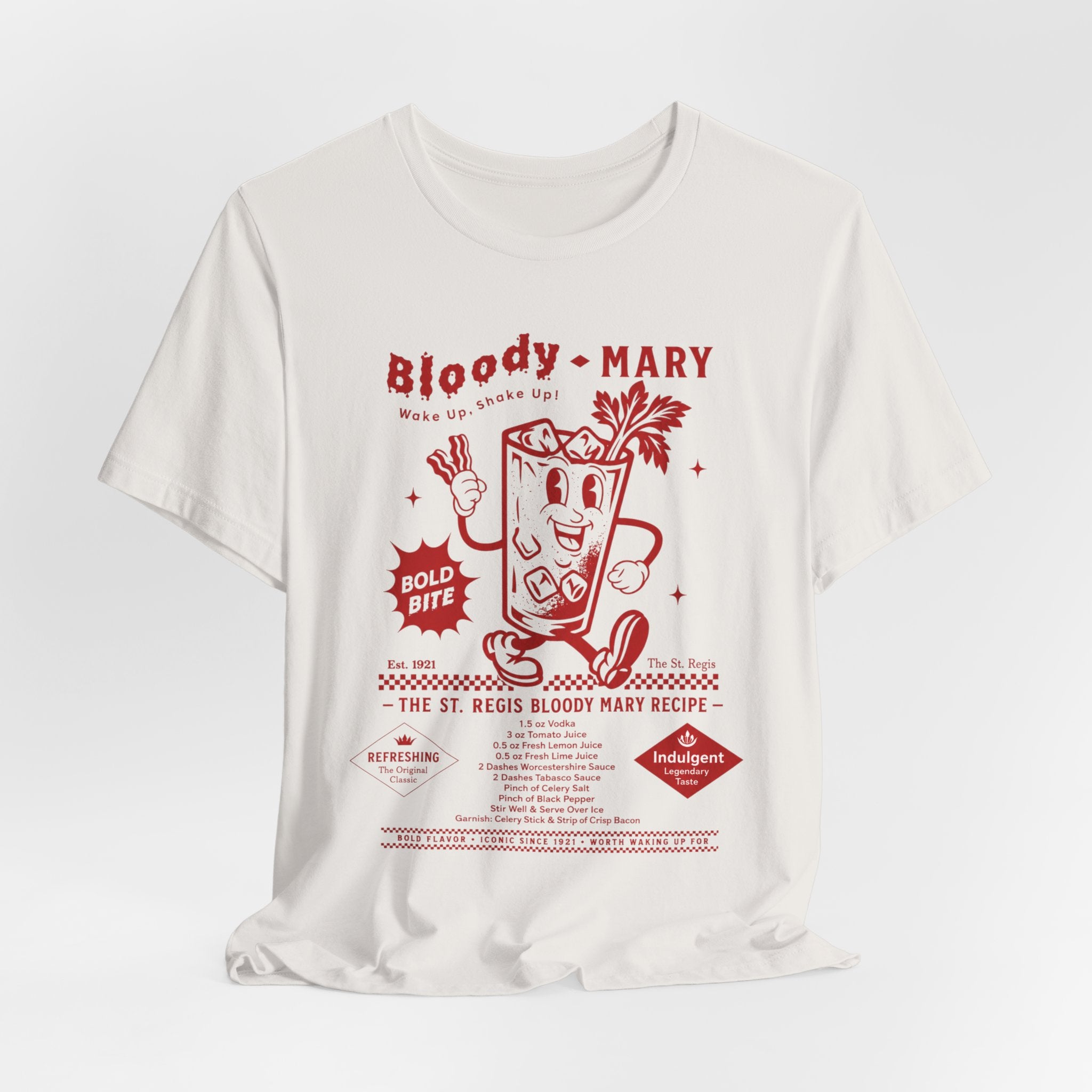 Bloody Mary cocktail recipe T-Shirt | Vintage St. Regis bar recipe