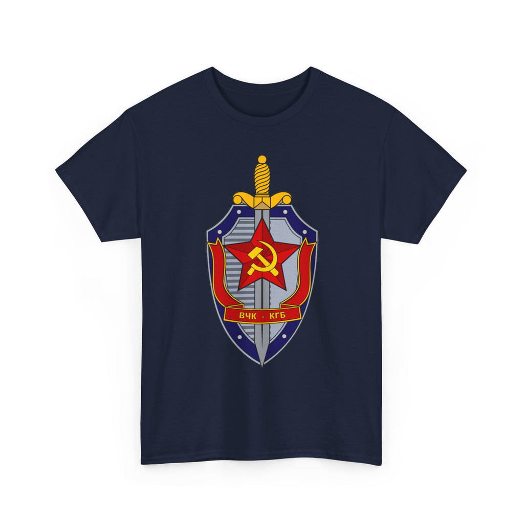 Vintage Soviet KGB Shield Emblem T-Shirt , Retro Cold War Design