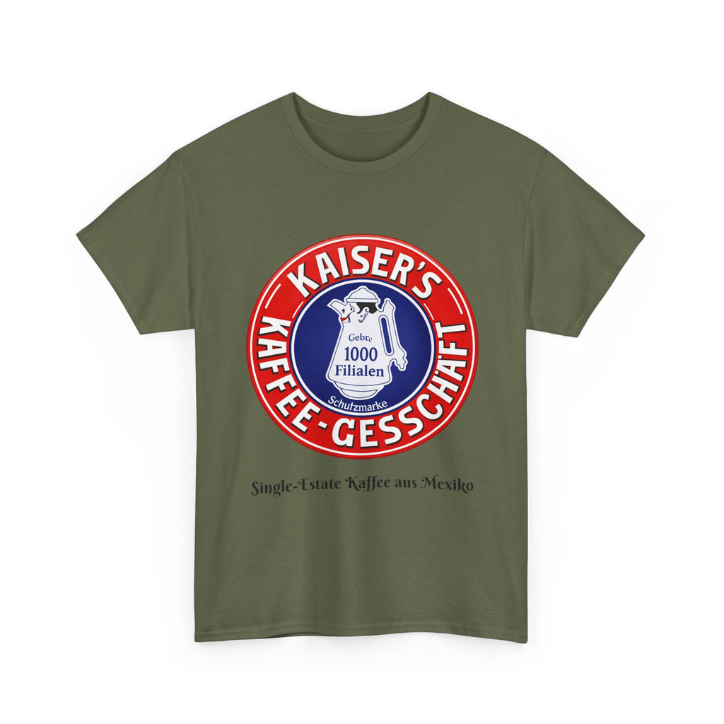 WWII German Kaiser's Kaffee-Geschäft logo T-Shirt | Vintage German Coffee Badge T-Shirt