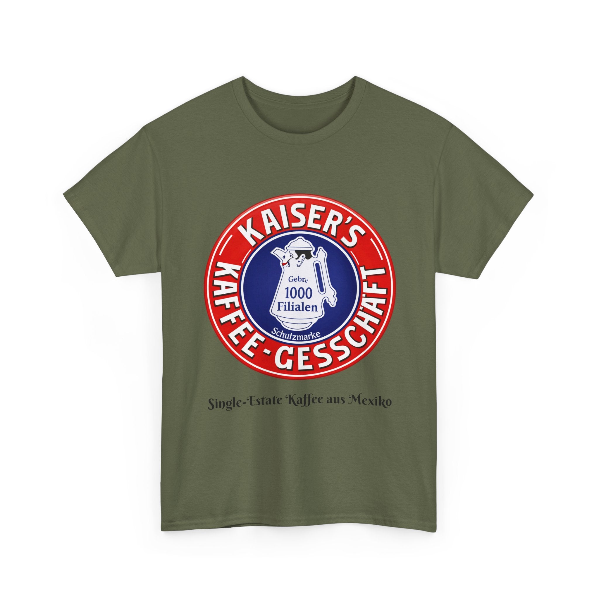 WWII German Kaiser's Kaffee-Geschäft logo T-Shirt | Vintage German Coffee Badge T-Shirt