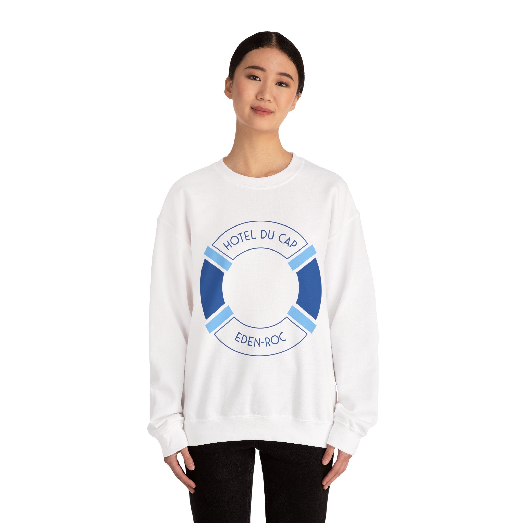 Hotel du Cap Eden-Roc Lifesaver Crewneck Sweatshirt | Nautical Resort Design