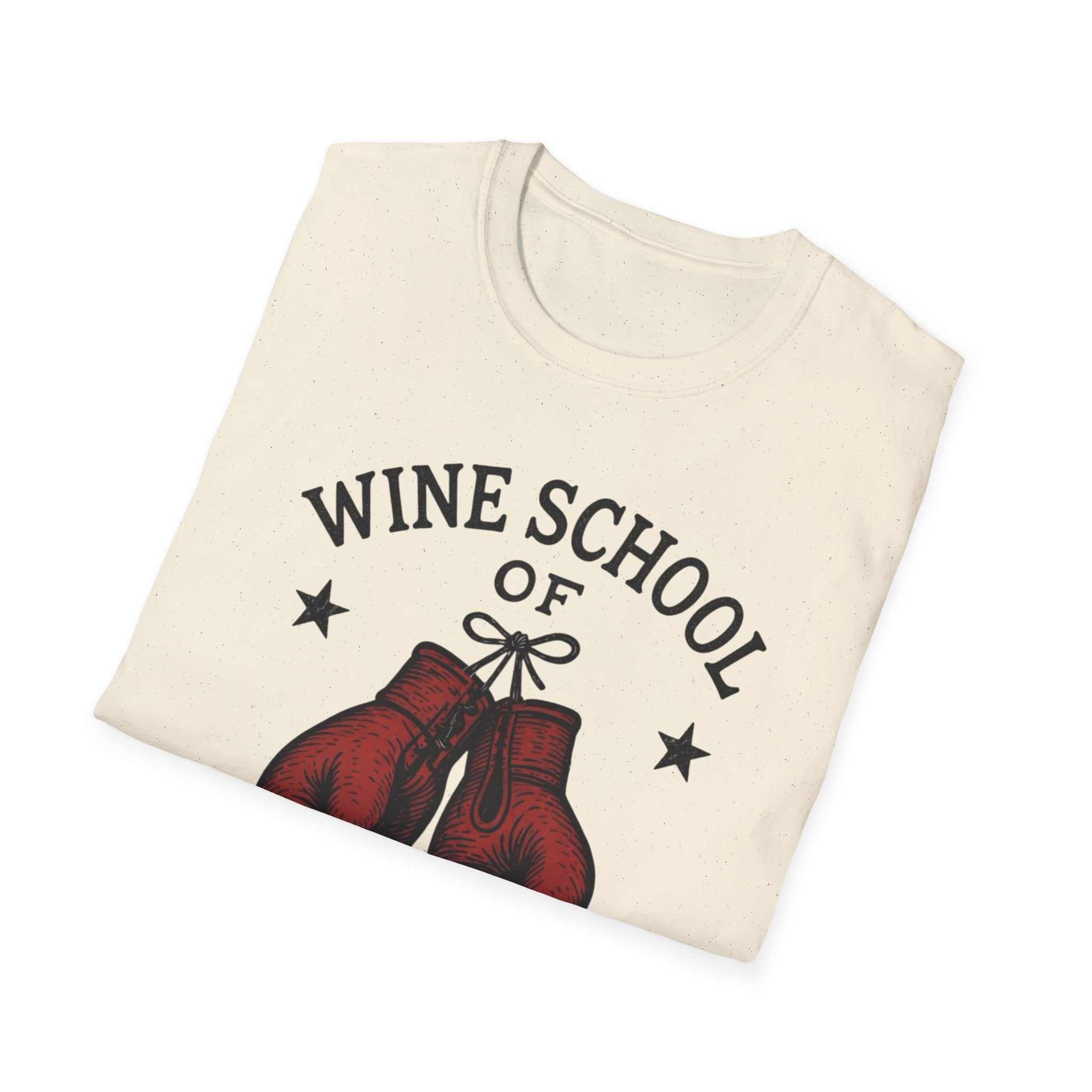 Wine School of Hard Knocks T-Shirt | Boxing Gloves, Certified Sommelier