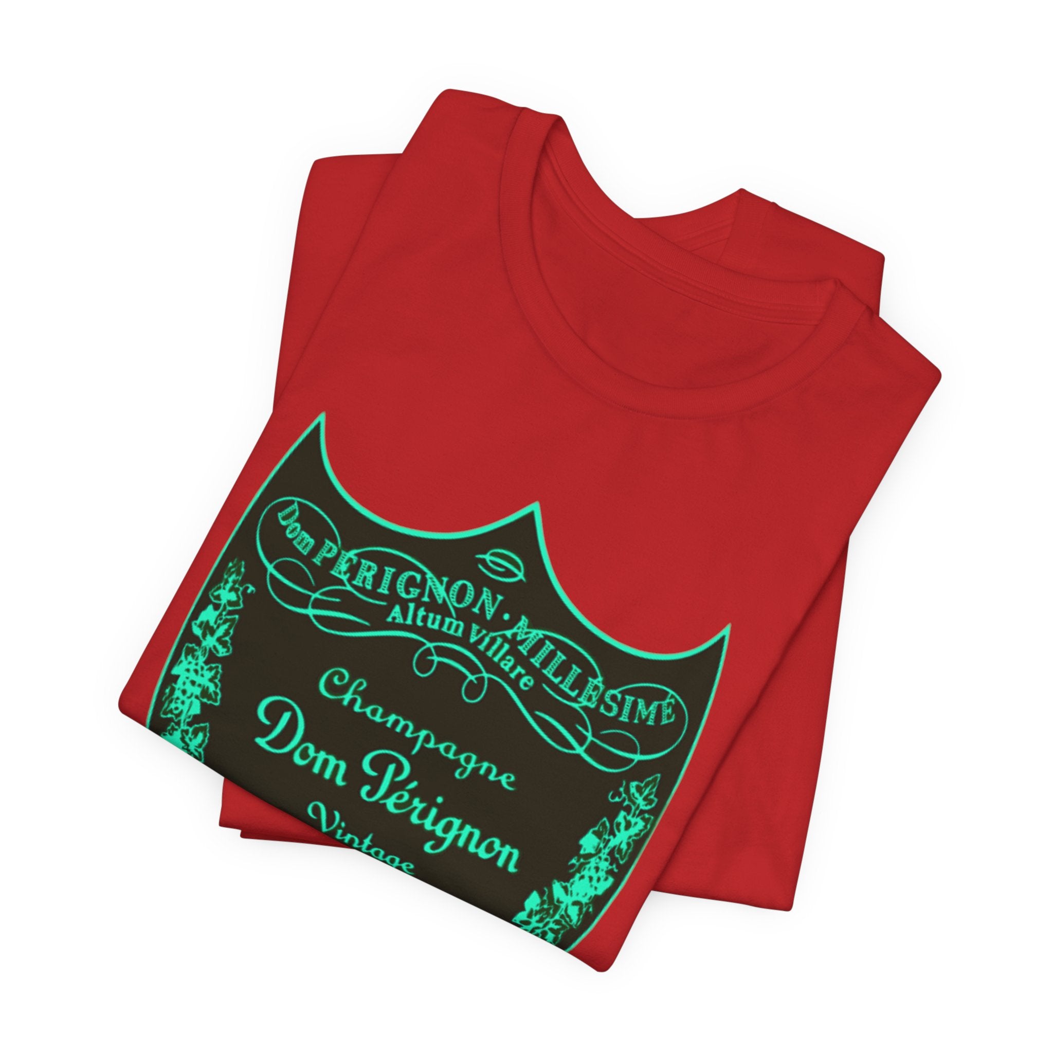 Neon Dom Pérignon Champagne Label  T-Shirt
