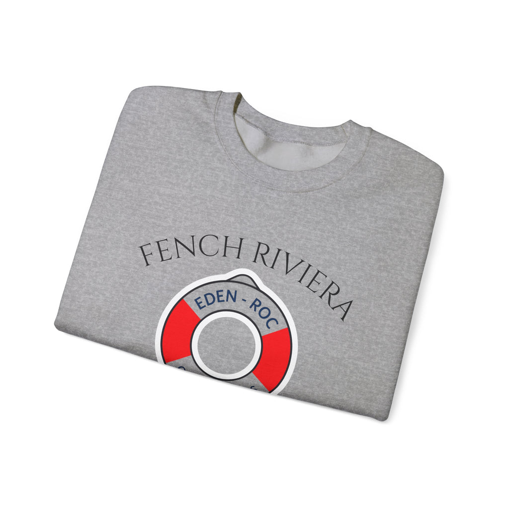French Riviera Lifesaver Crewneck Sweatshirt | Côte d'Azur Nautical Design
