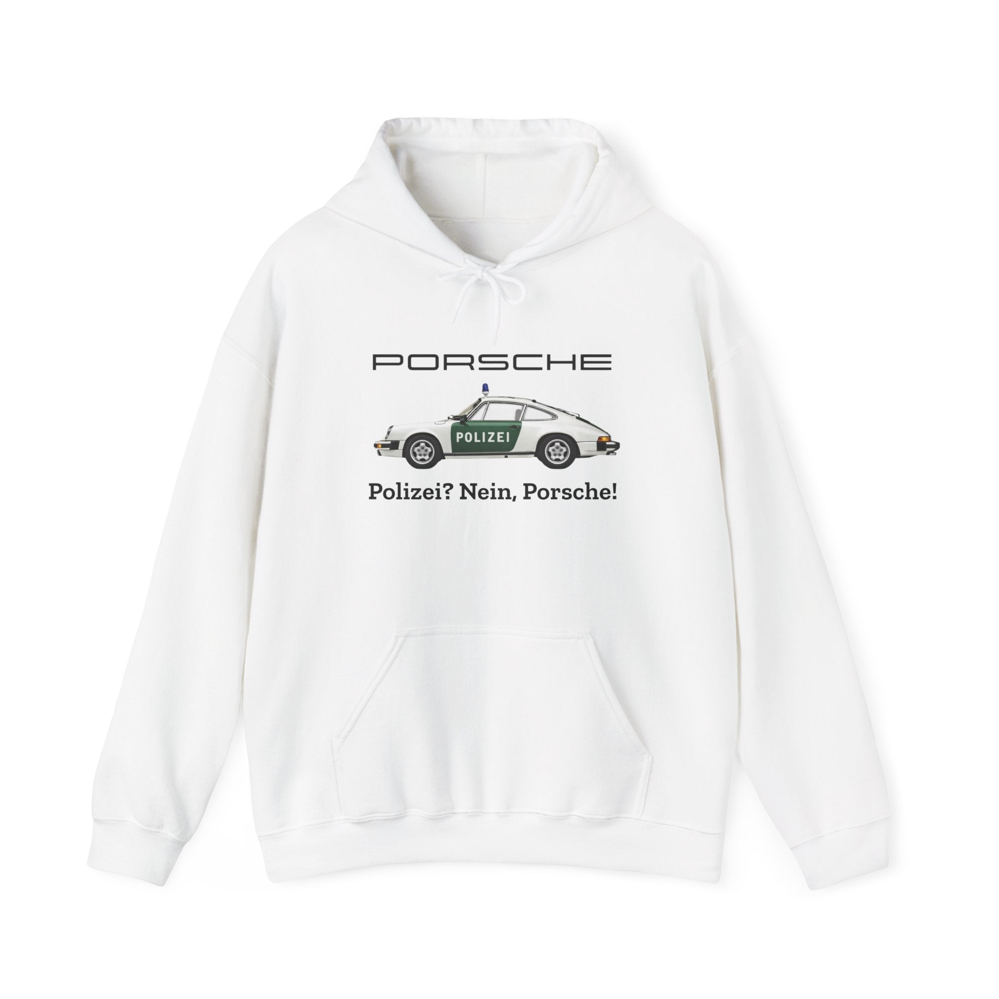 Vintage German Porsche Polizei Vintage Car Hoodie
