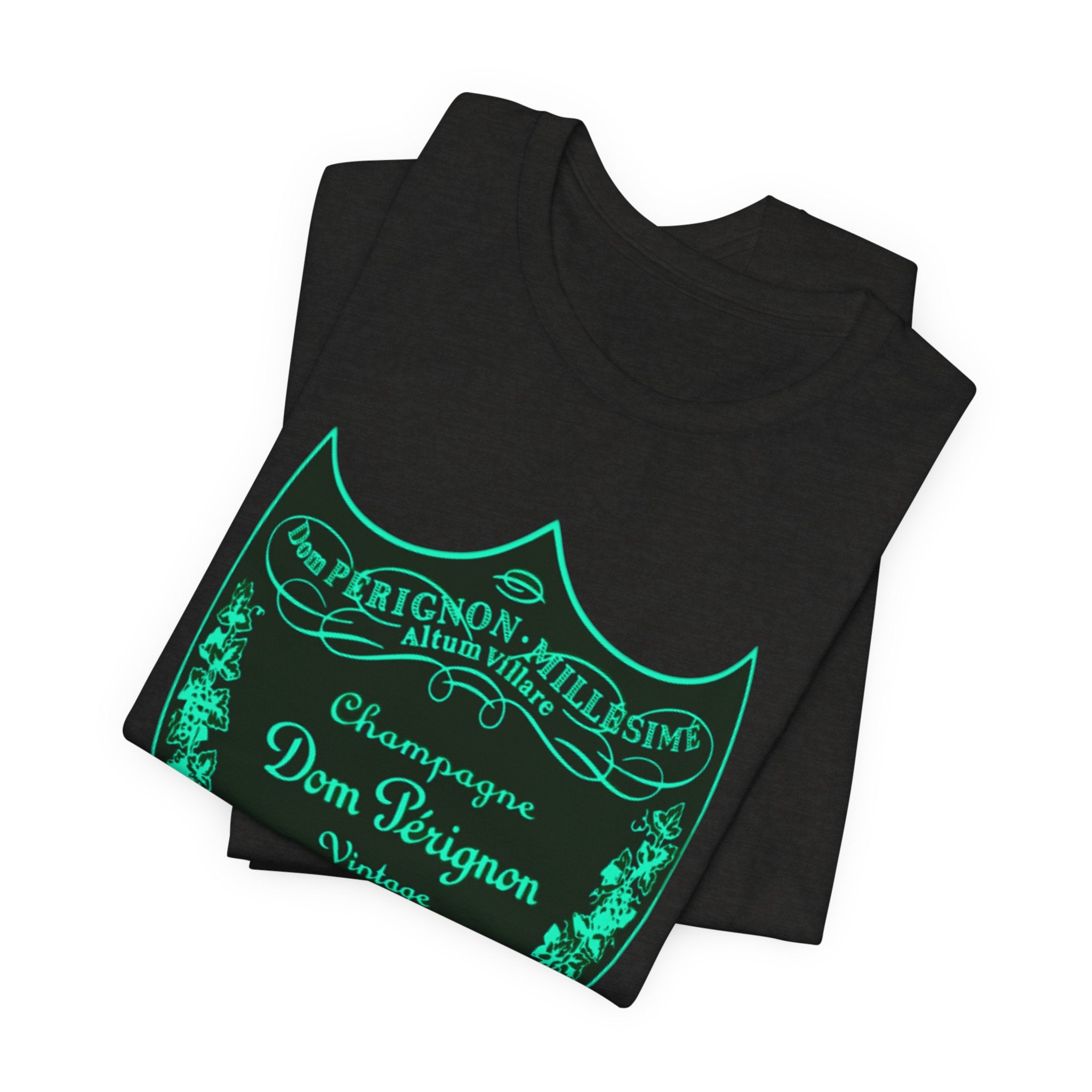Neon Dom Pérignon Champagne Label  T-Shirt