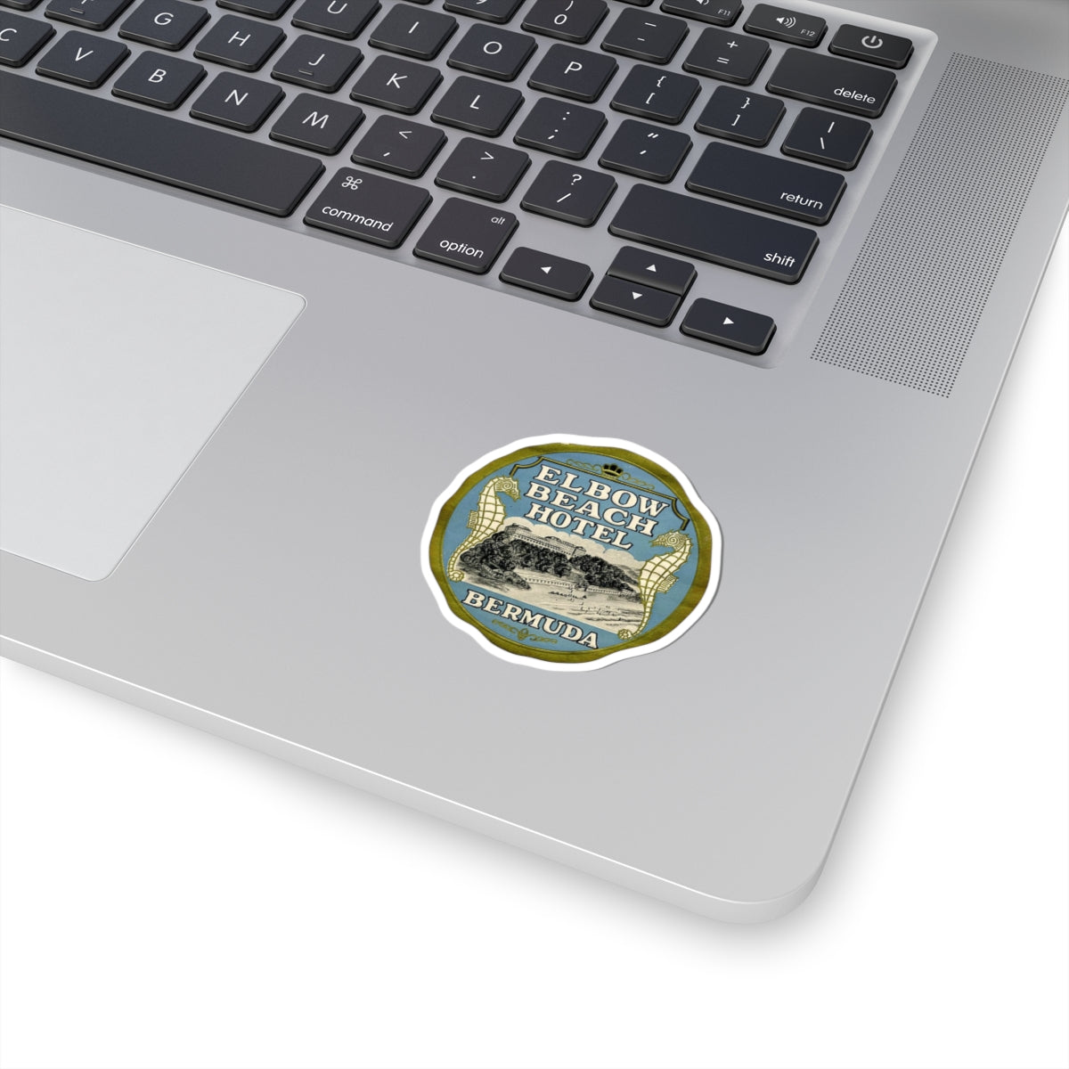 Elbow Beach Hotel Bermuda Vinyl Sticker | Vintage Travel Label