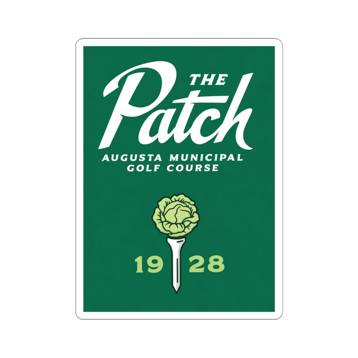The Patch Augusta Municipal Golf Course Vinyl Sticker | 1928 tee rose logo
