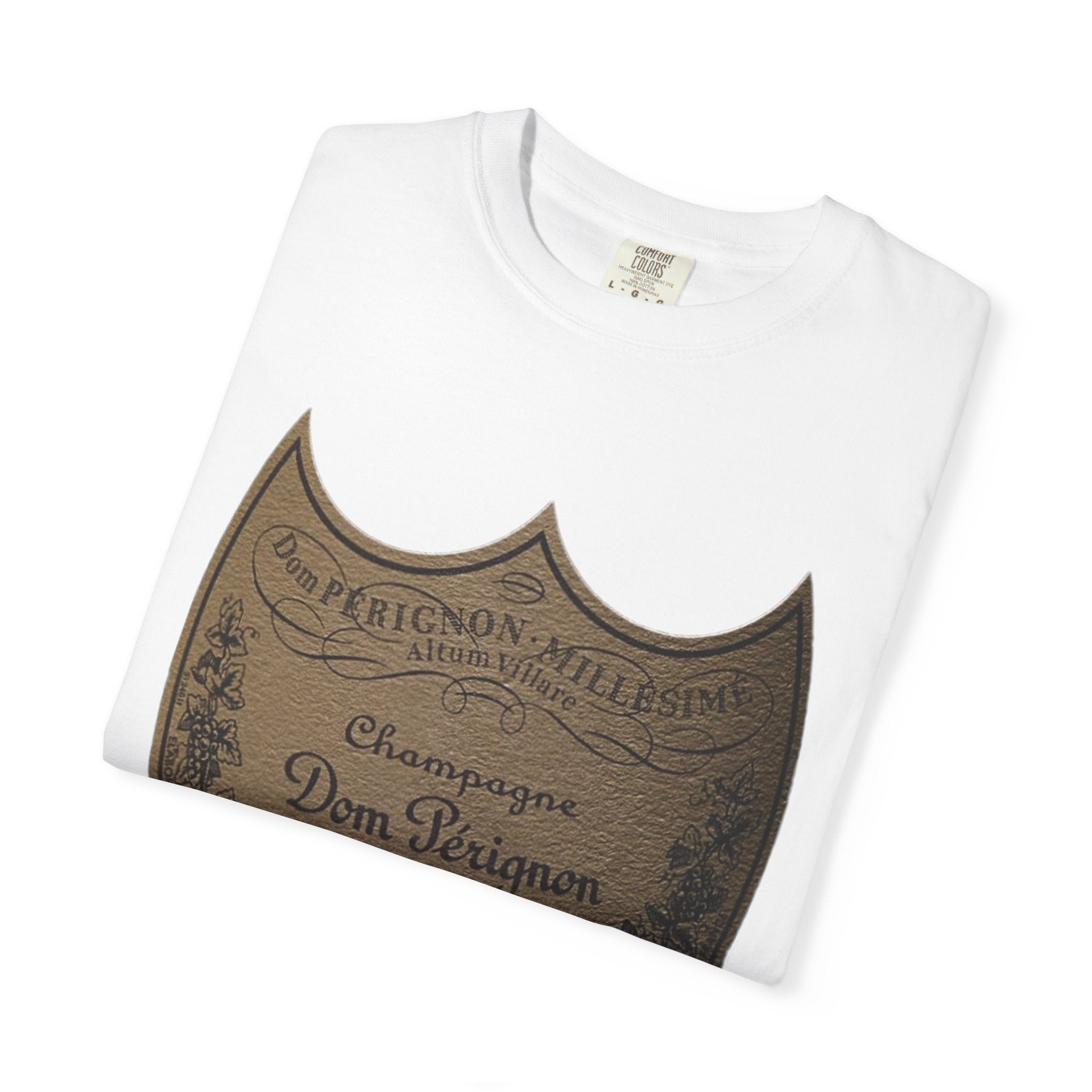 Vintage Champagne T-Shirt, Vintage Dom Pérignon Champagne Label T-Shirt, 2010 Edition