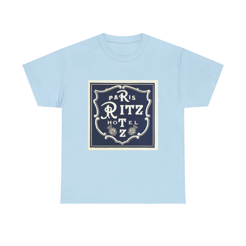 Paris Ritz Hotel Logo T-shirt, Vintage French Travel