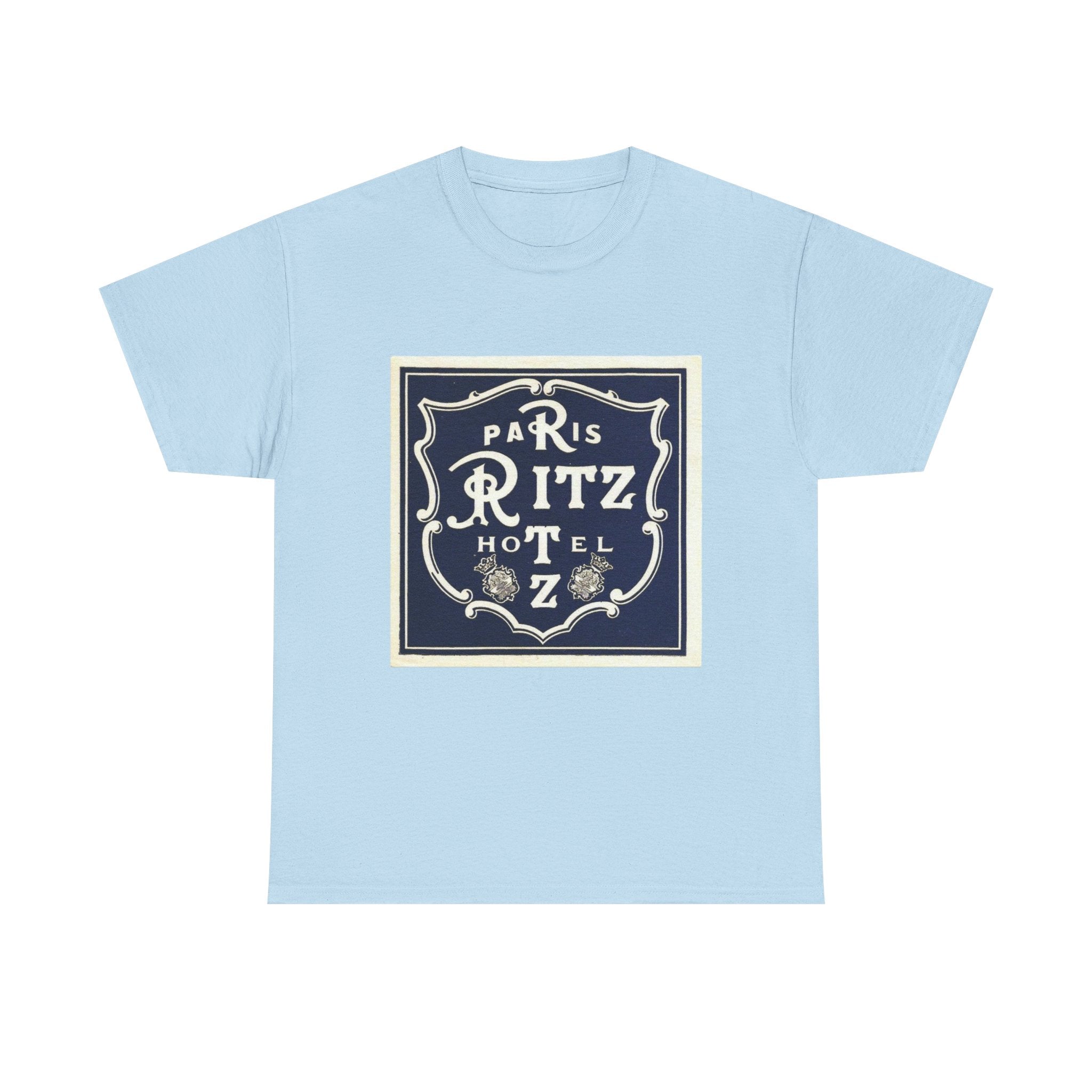Paris Ritz Hotel Logo T-shirt, Vintage French Travel
