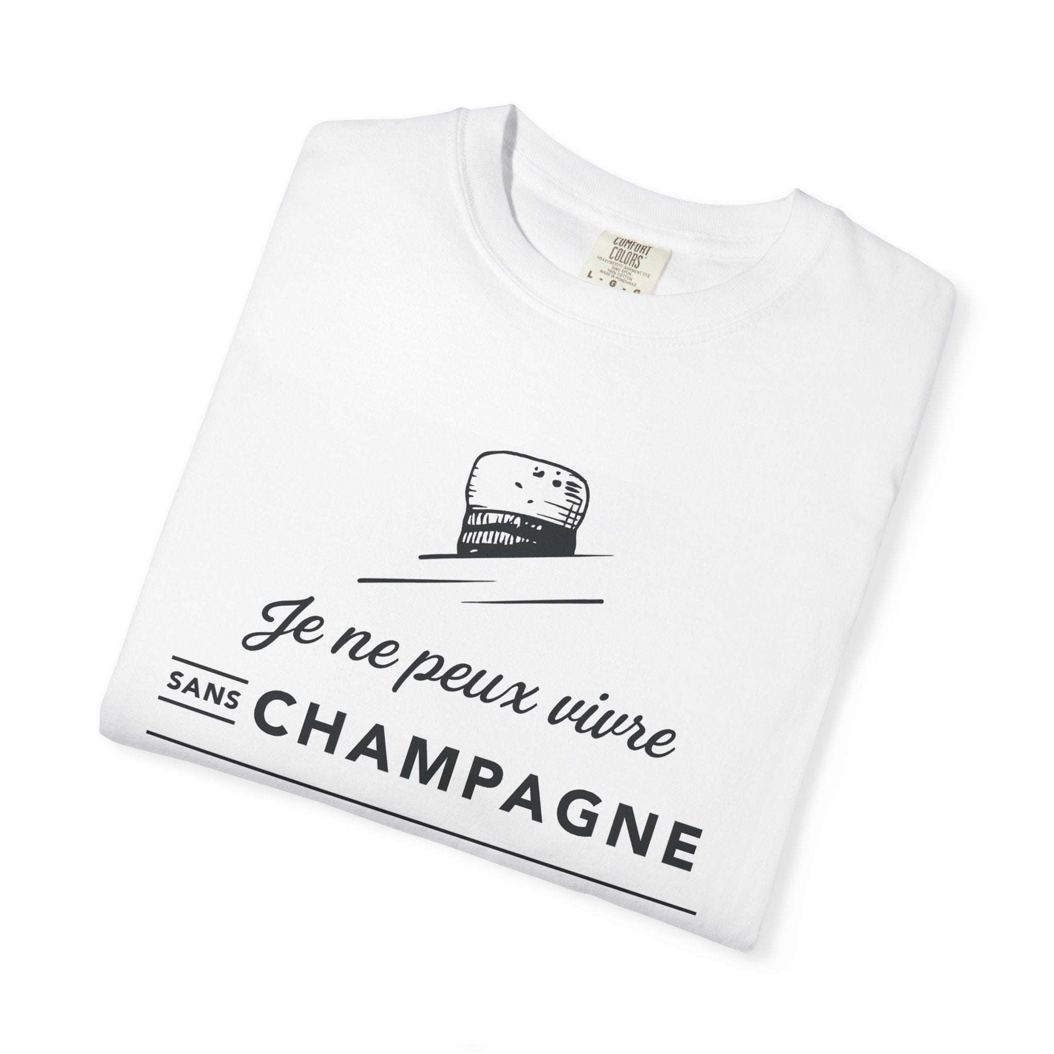 Napoleon Champagne Quote T-Shirt, French Vintage Style Graphic T-shirt