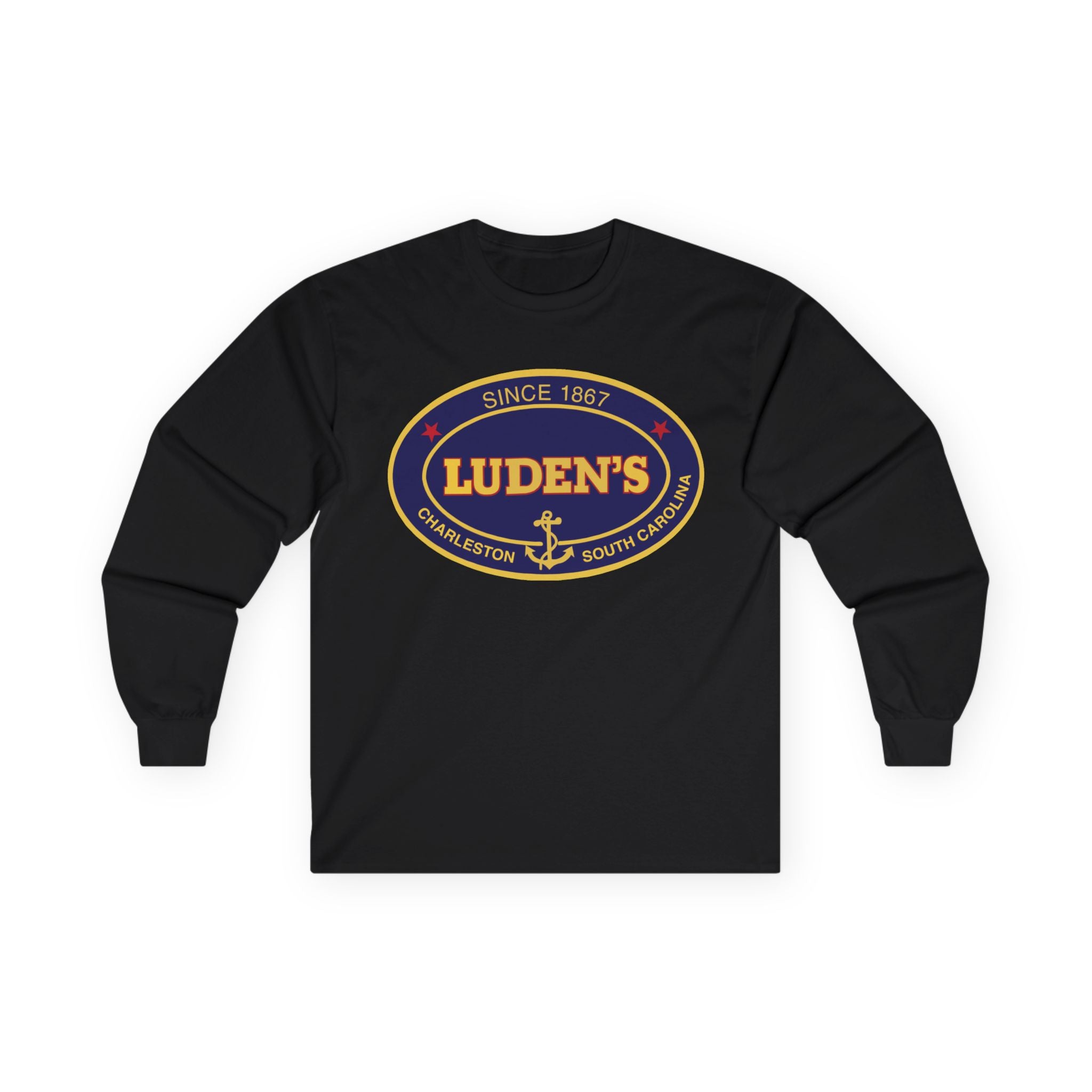 Luden's Anchor Logo Long Sleeve T-shirt | Charleston Vintage