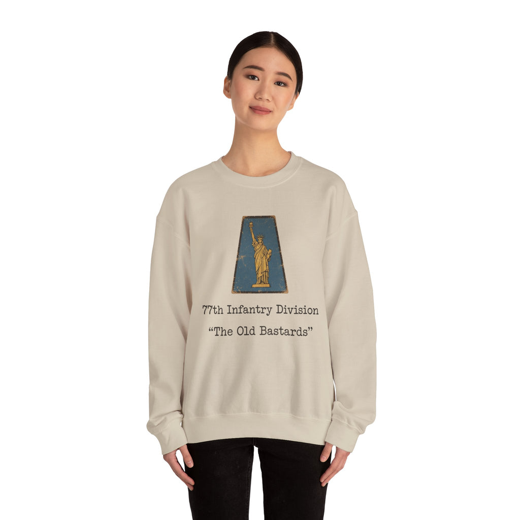 WW2 WWII 77th Infantry Division emblem Sweatshirt | The Old Bastards military crewneck
