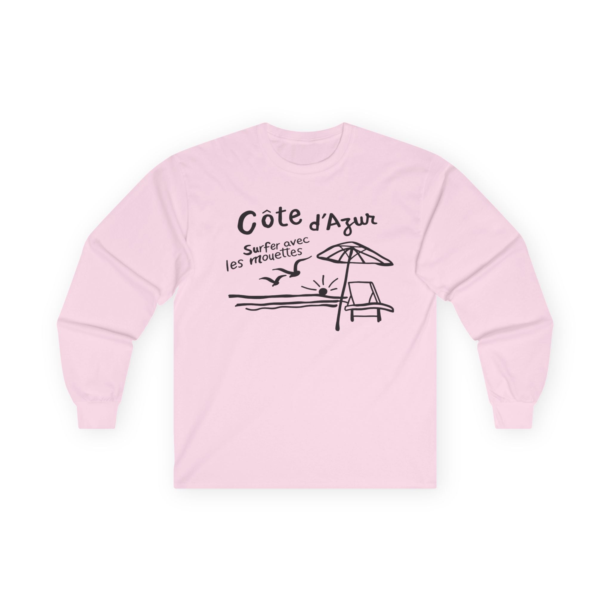 Côte d'Azur Beach French Riviera - Long Sleeve T-Shirt