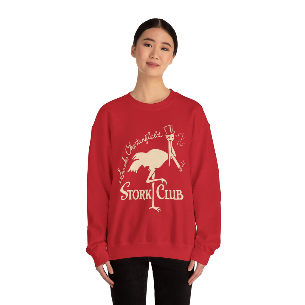 Vintage Stork Club Sweatshirt | Vintage Stork with Top Hat and Cigar