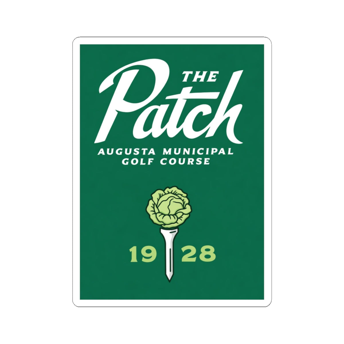 The Patch Augusta Municipal Golf Course Vinyl Sticker | 1928 tee rose logo