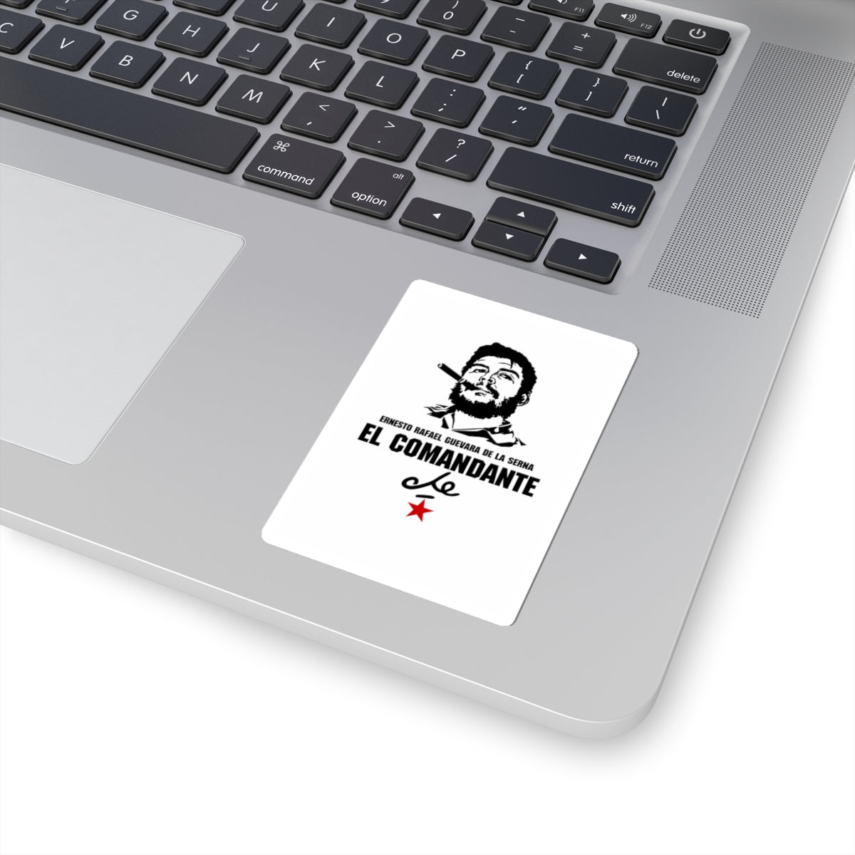 El Comandante Che Vinyl sticker | Guevara portrait, cigar, red star