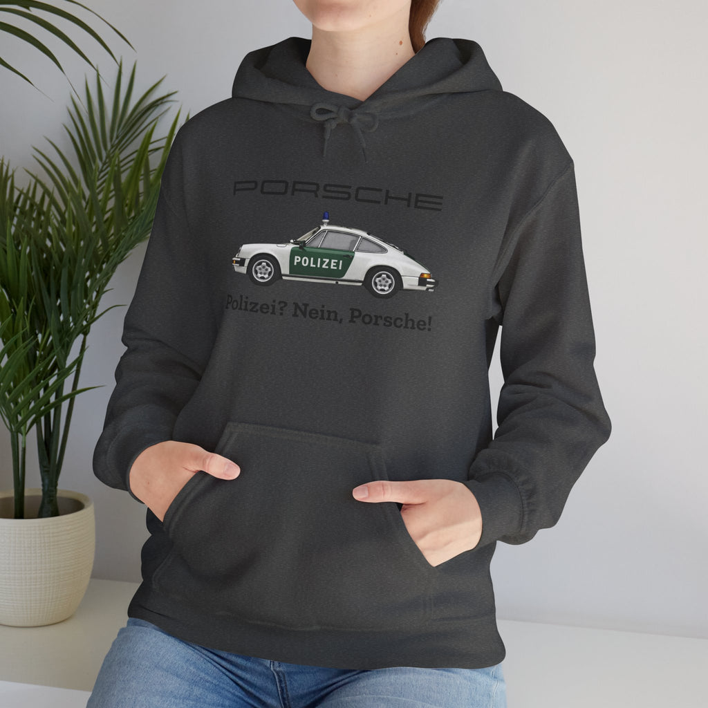 Vintage German Porsche Polizei Vintage Car Hoodie