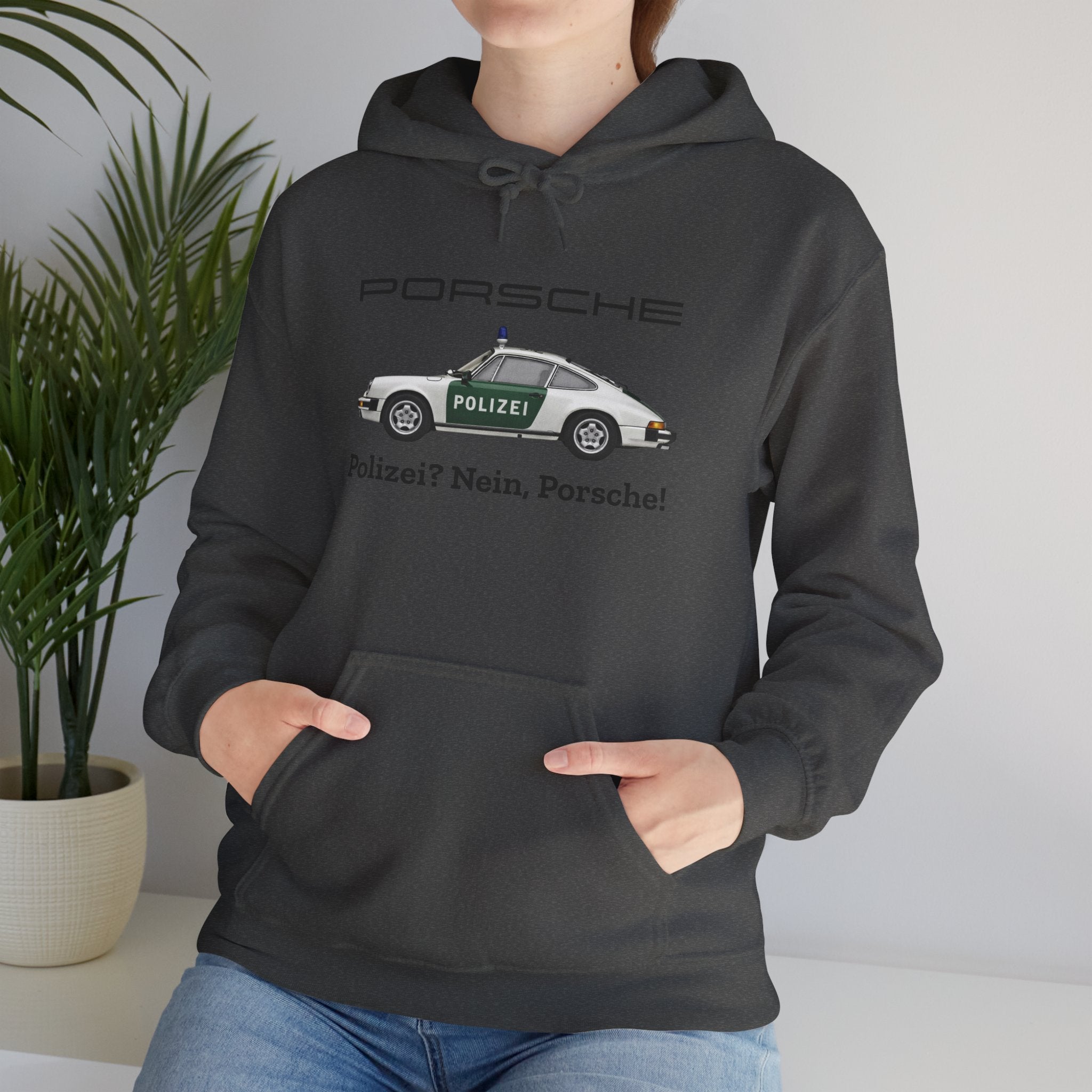 Vintage German Porsche Polizei Vintage Car Hoodie