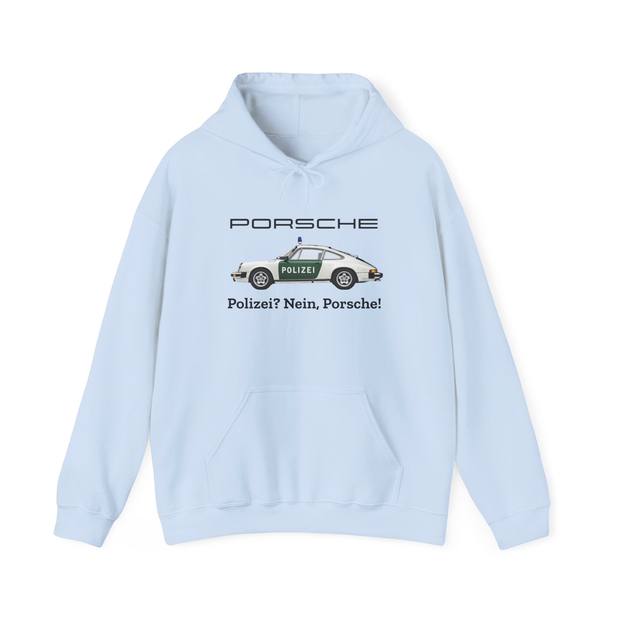 Vintage German Porsche Polizei Vintage Car Hoodie
