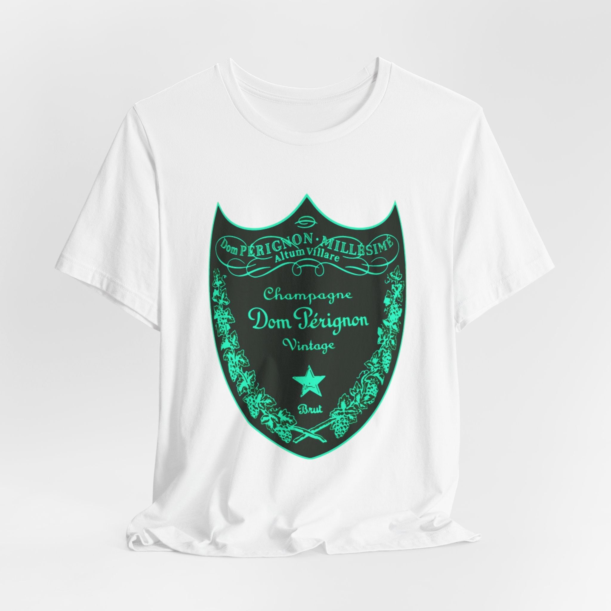 Neon Dom Pérignon Champagne Label  T-Shirt