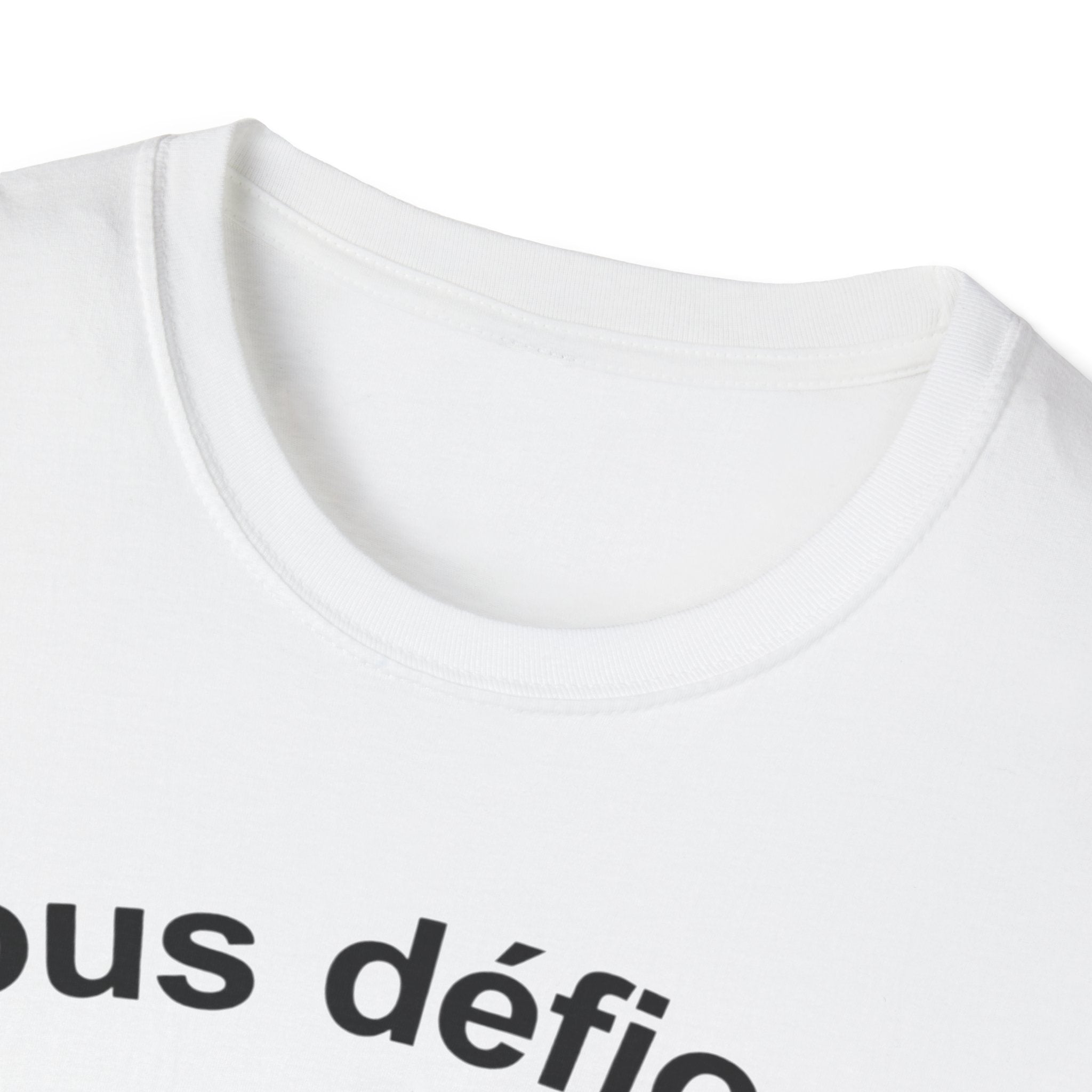 WW2 French Resistance Inspired T-Shirt Nous défions with skull and crossed bones
