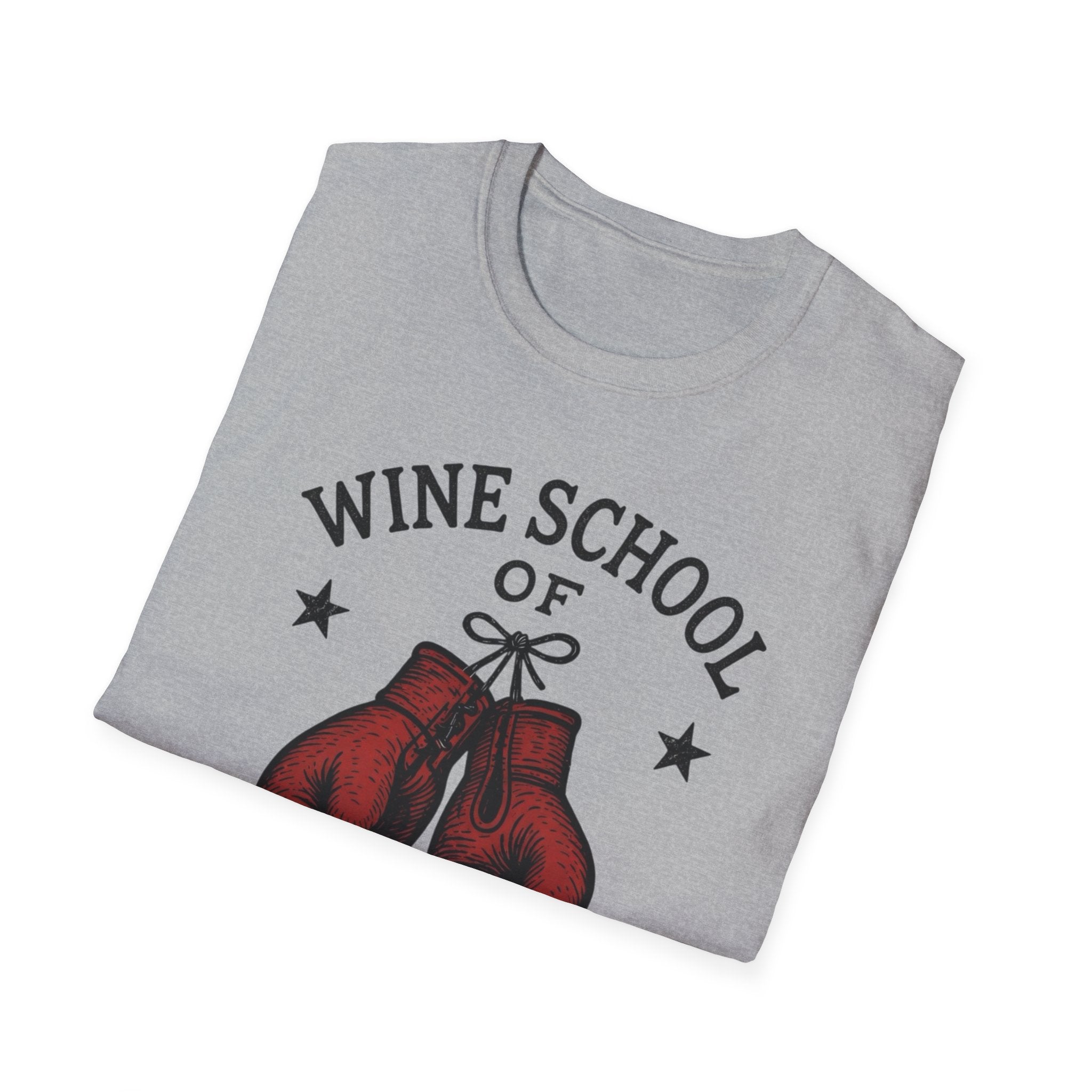 Wine School of Hard Knocks T-Shirt | Boxing Gloves, Certified Sommelier