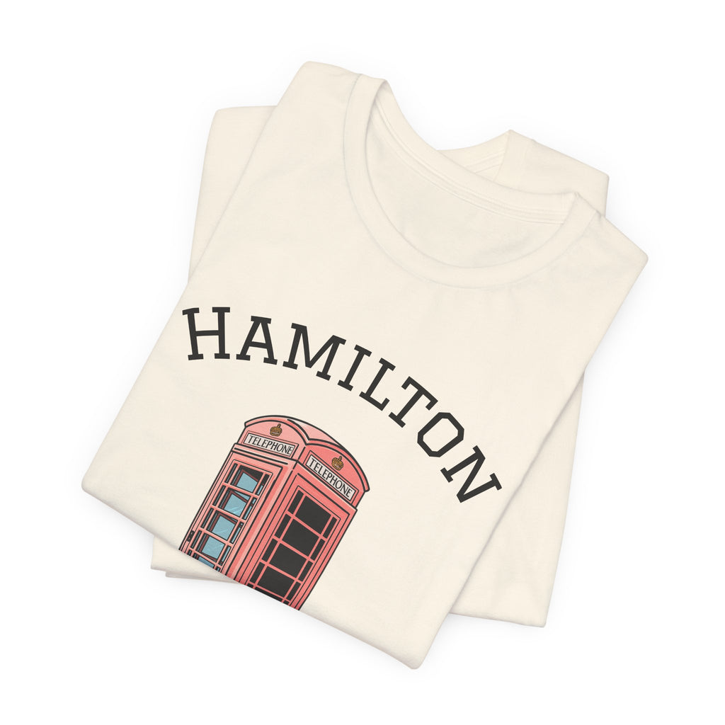 Retro Hamilton Bermuda Pink English Phone Booth