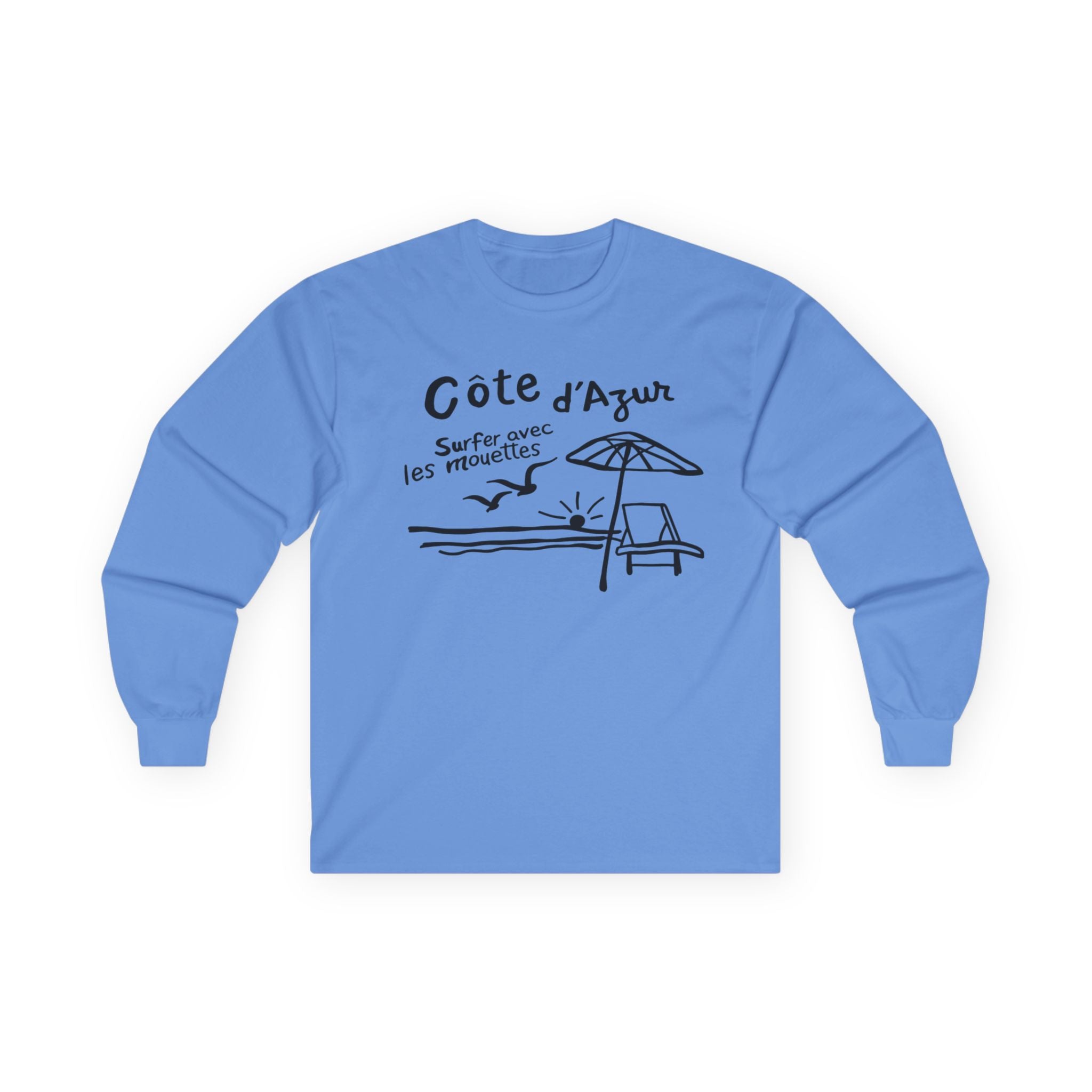 Côte d'Azur Beach French Riviera - Long Sleeve T-Shirt