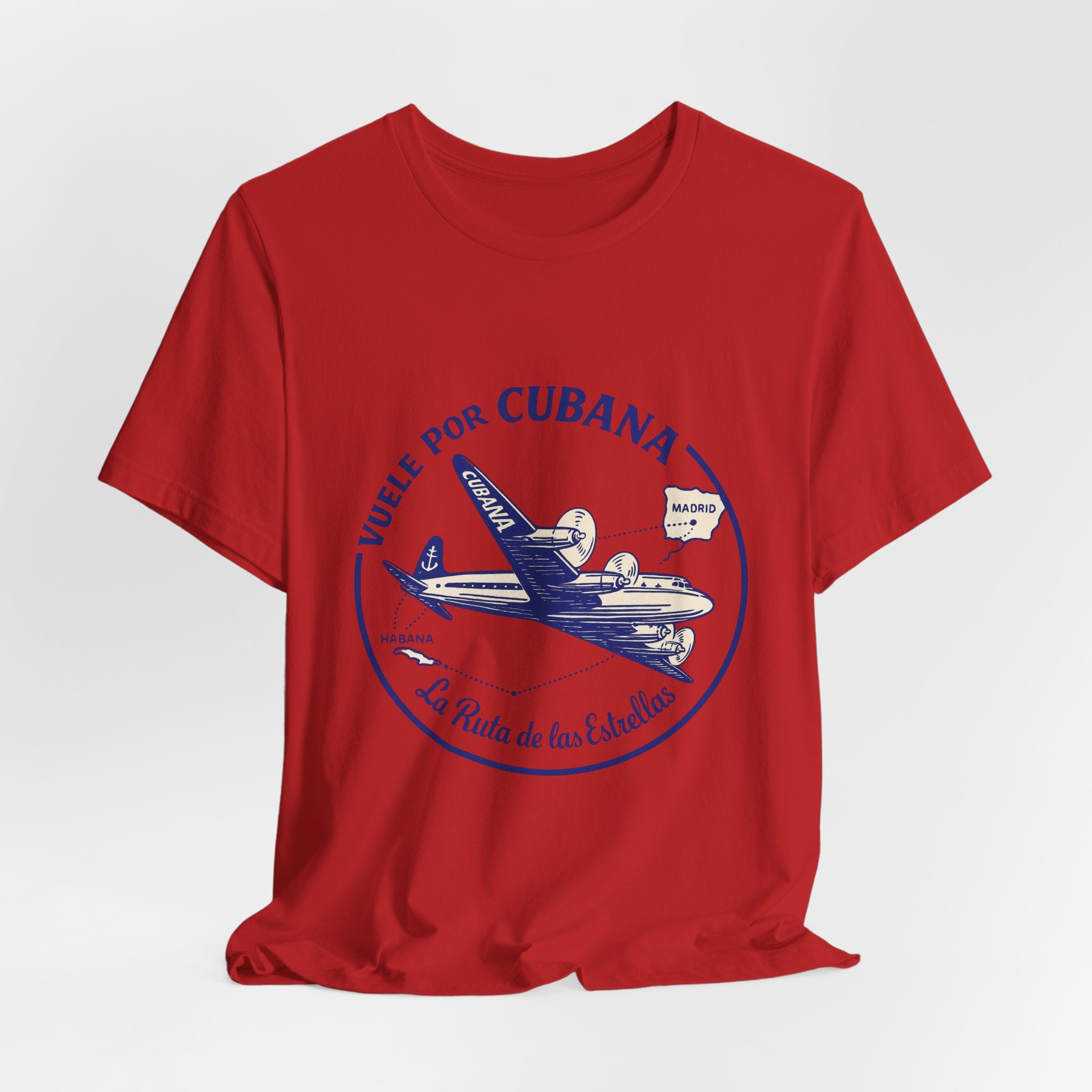 Vintage Cubana Travel, Vintage Jet Plane T-Shirt, Perfect Gift for Travelers, Vacation Outfit, Retro Aviation Style