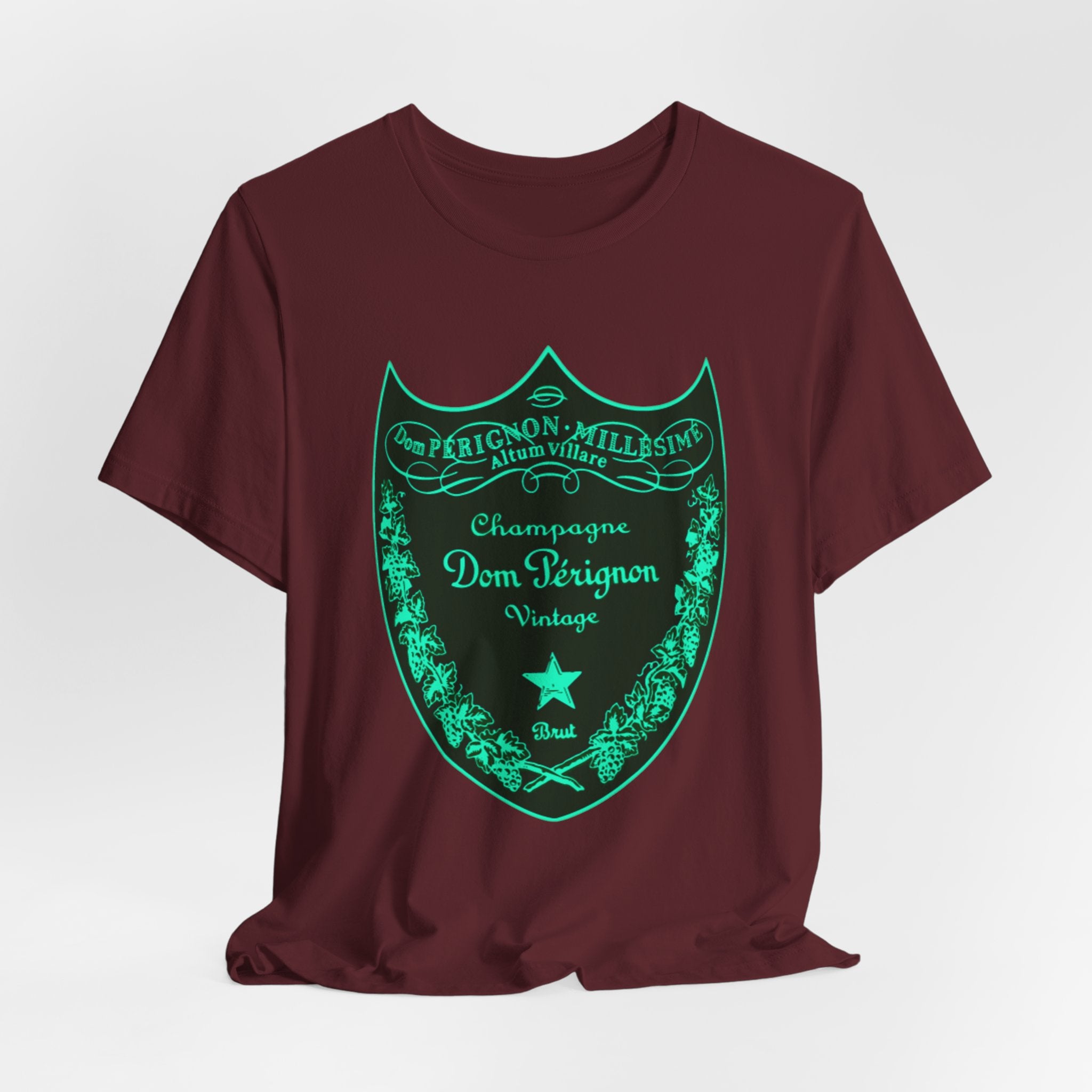 Neon Dom Pérignon Champagne Label  T-Shirt