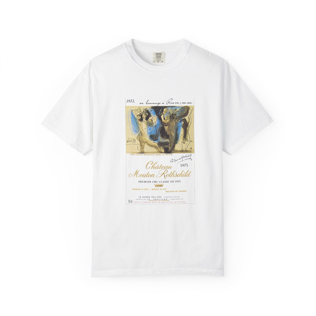 Vintage Picasso Mouton Rothschild 1973 Wine Label T-Shirt